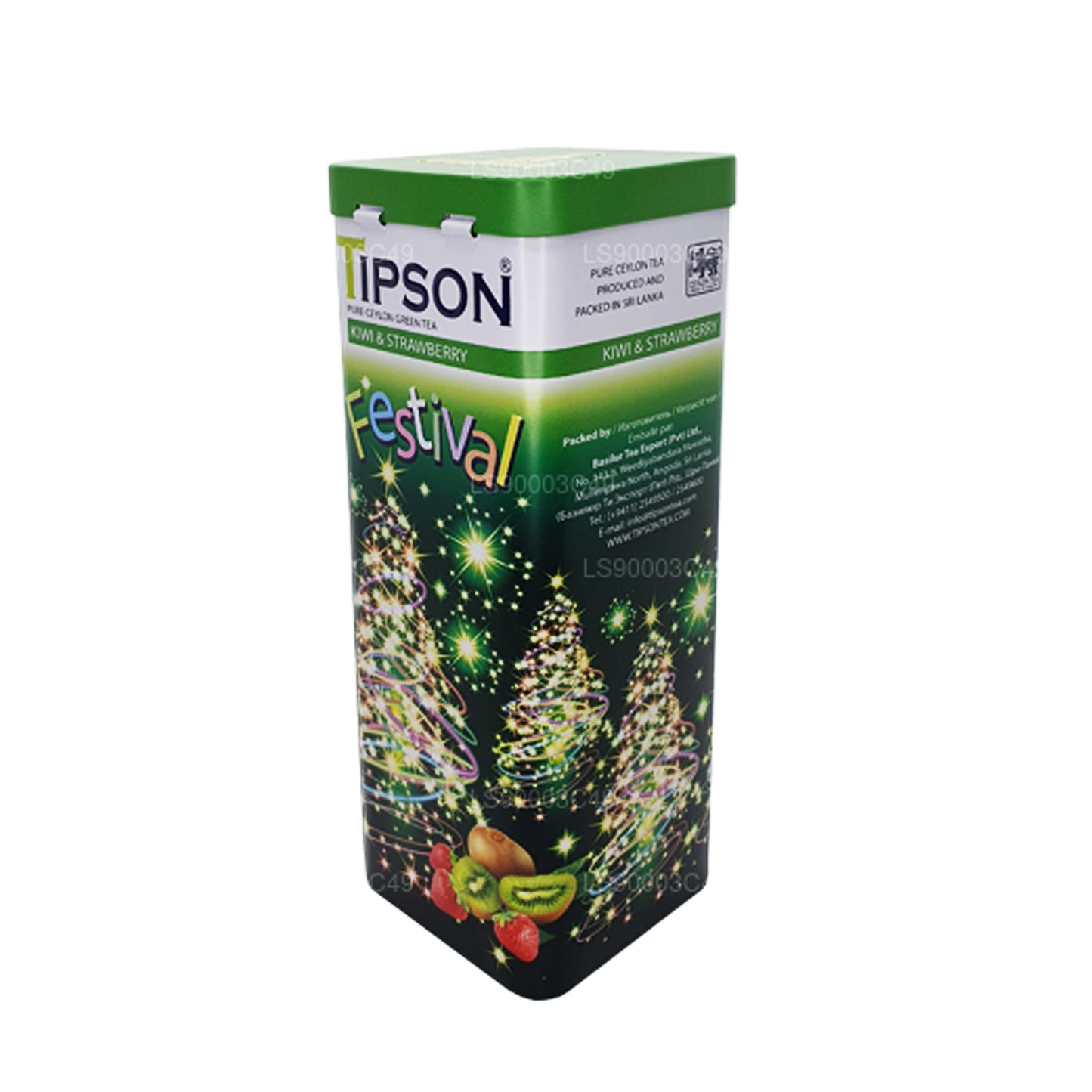 Tipson Festivali Kivi ve Çilek Yeşil Çay (75g)