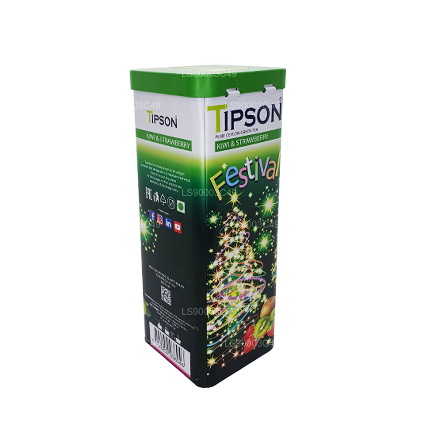 Tipson Festivali Kivi ve Çilek Yeşil Çay (75g)