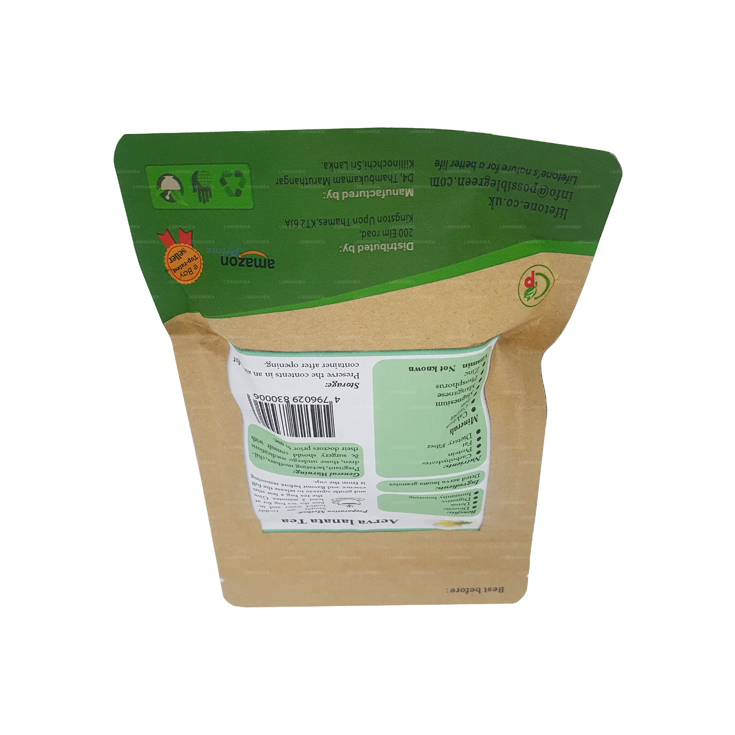 Lifetone (Polpala, Mountain Knotgrass) Aerva Lanata (30g) 20 Çay Poşetleri