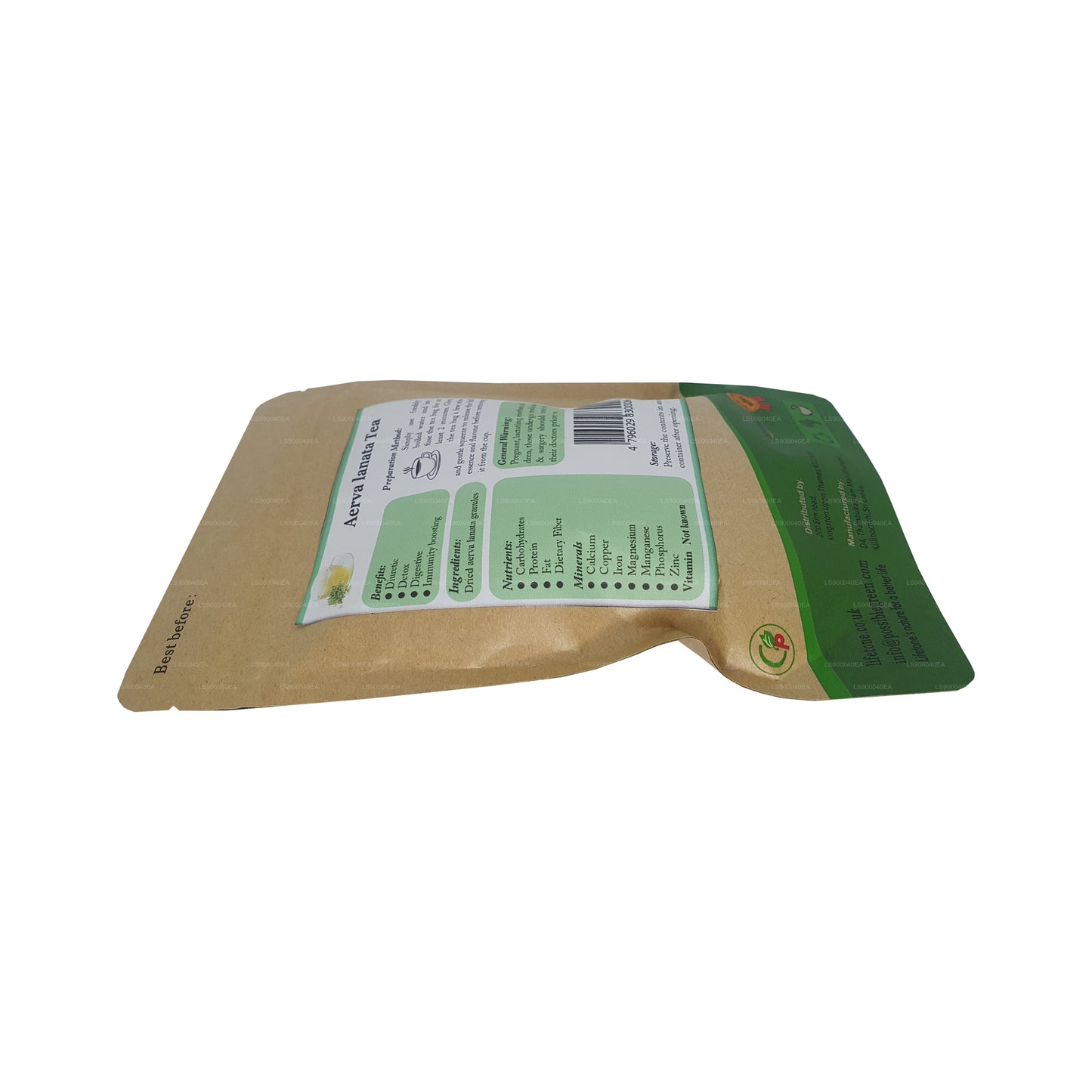 Lifetone (Polpala, Mountain Knotgrass) Aerva Lanata (30g) 20 Çay Poşetleri