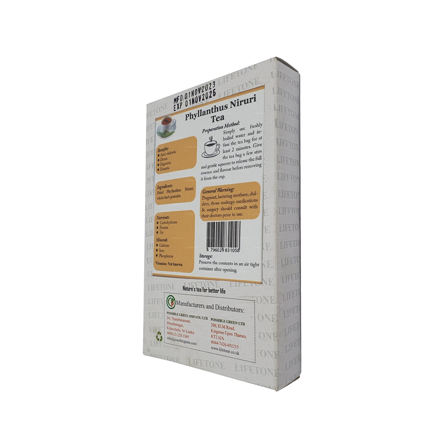 Lifetone Phylanthus Nirurii Çayı (40g)