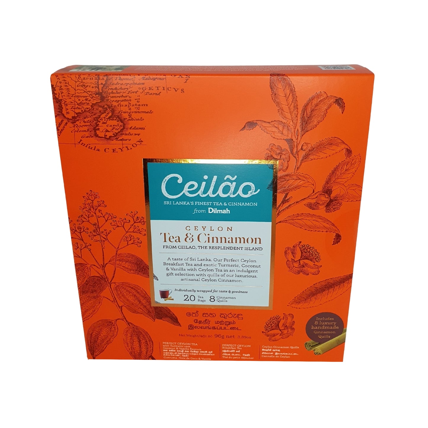 Dilmah Ceilao Çay ve Tarçın Hediye Paketi (96g)