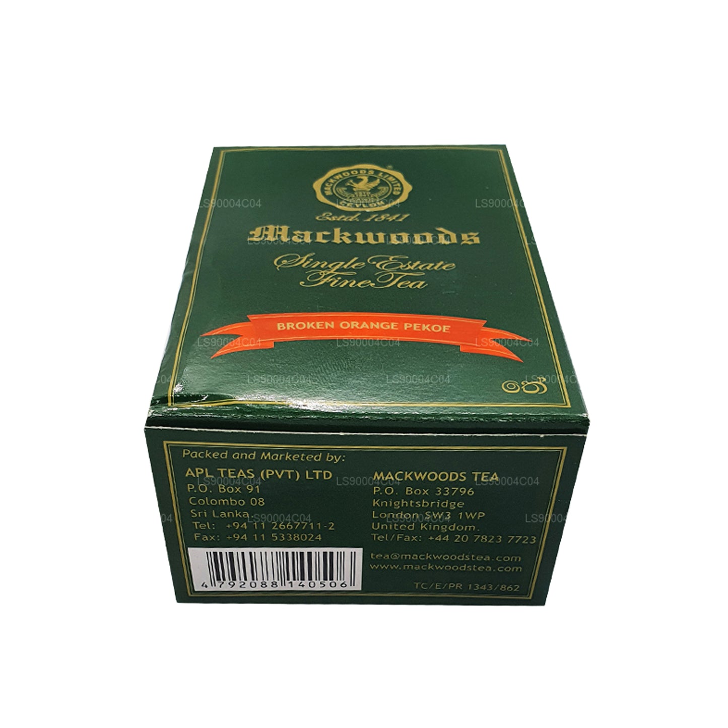 Mackwoods Single Estate Saf Seylan Çayı (BOP) Kırık Turuncu Pekoe (200g)