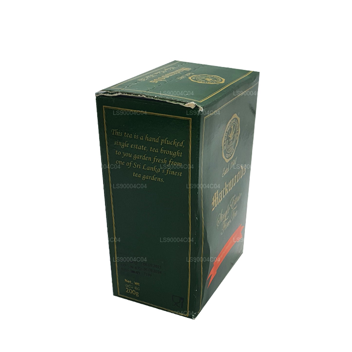 Mackwoods Single Estate Saf Seylan Çayı (BOP) Kırık Turuncu Pekoe (200g)