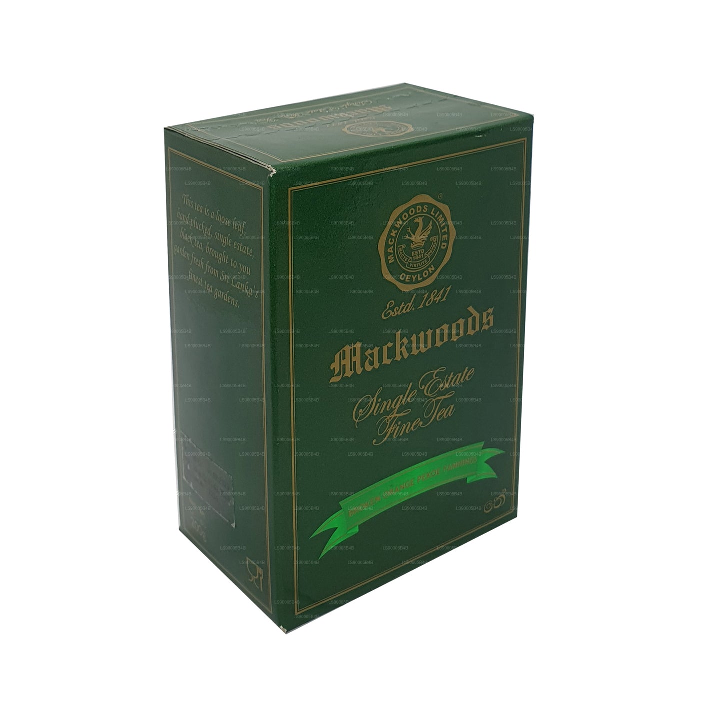 Mackwoods Tek Emlak Kırık Portakal Pekoe Fannings (BOPF) Gevşek Yaprak Seylan Siyah Çay (200g)