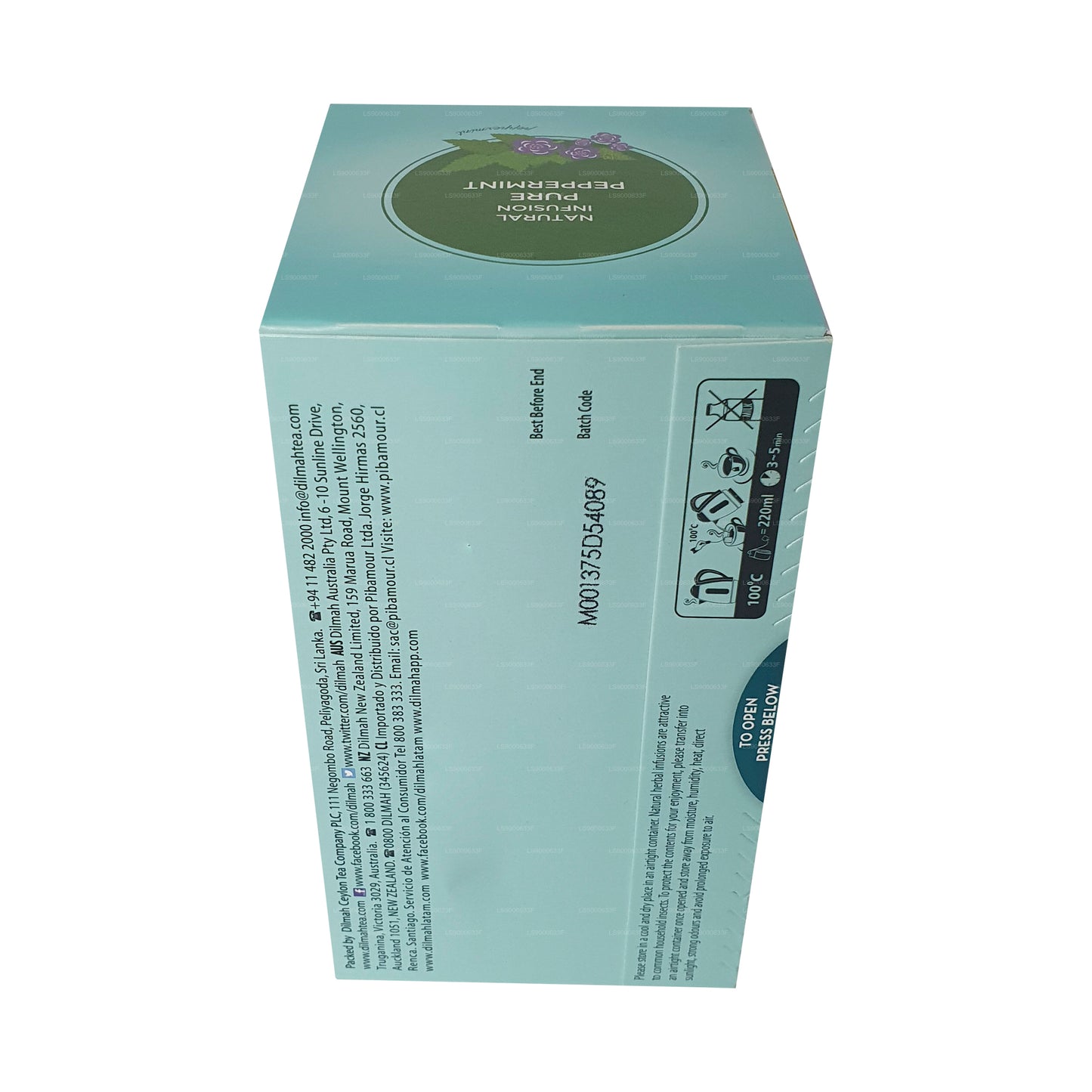 Dilmah Doğal İnfüzyon Saf Nane (30g) 20 Çay Poşetleri