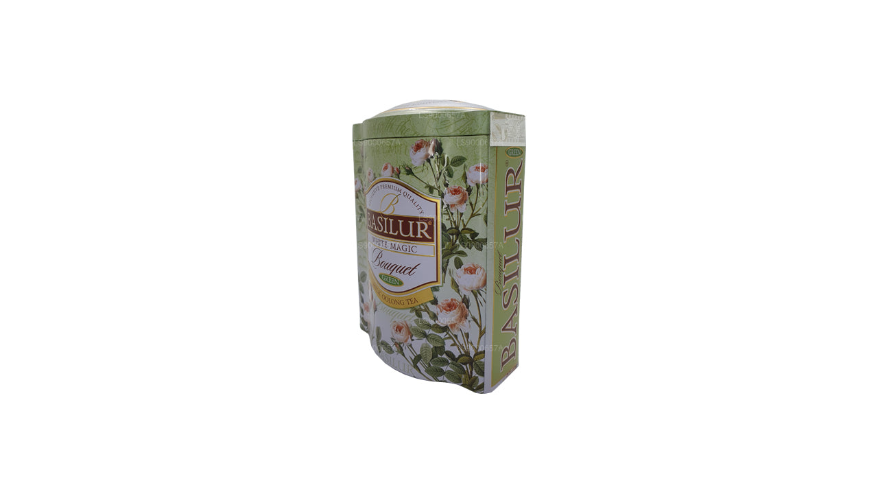 Basilur Beyaz Sihirli Buket Yeşil Caddy (100g)