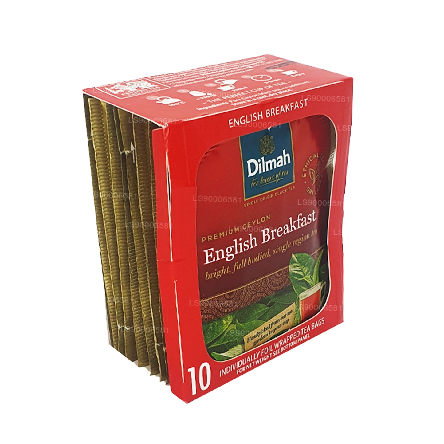 Dilmah İngiliz Kahvaltı Çayı (20g) 10 Bireysel Folyo Sarılı Çay Poşeti