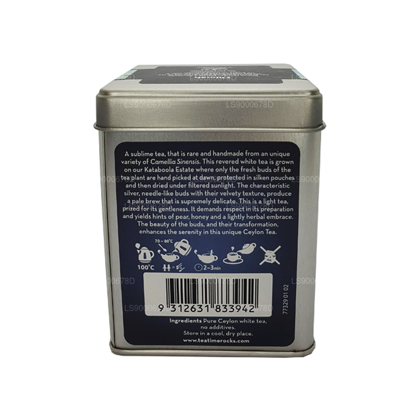Dilmah Seylan Gümüş İpuçları Beyaz Çay (40g) Caddy Gevşek Çay