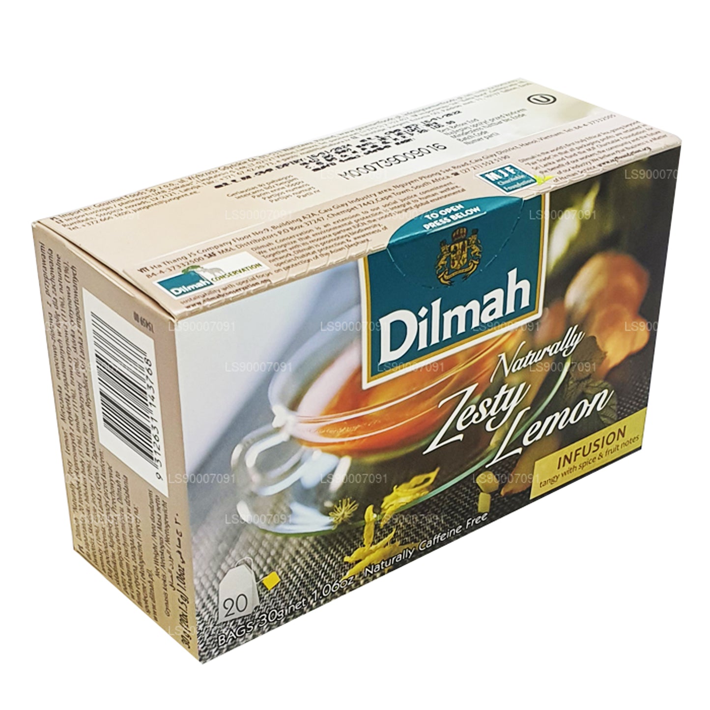 Dilmah Naturally Zesty Limon (30g) 20 Çay Poşeti