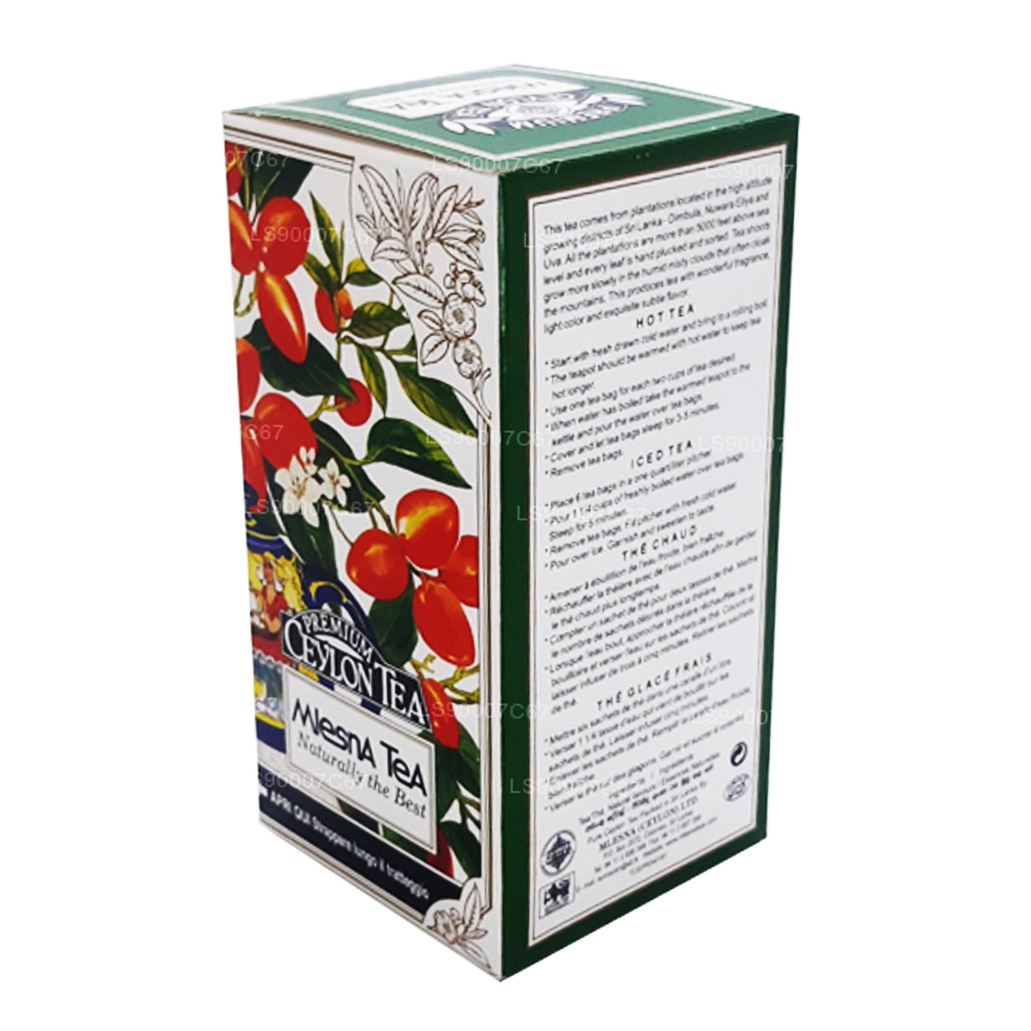 Mlesna Şeftali Kayısı Lüks Çay Poşetleri (60g)