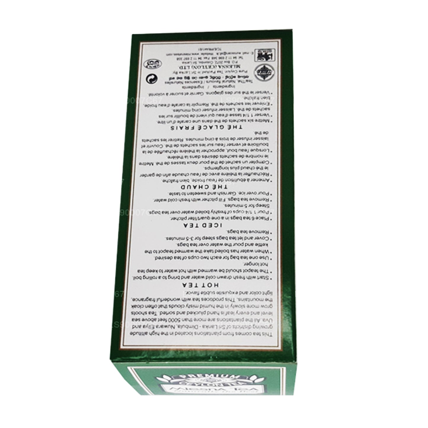 Mlesna Şeftali Kayısı Lüks Çay Poşetleri (60g)