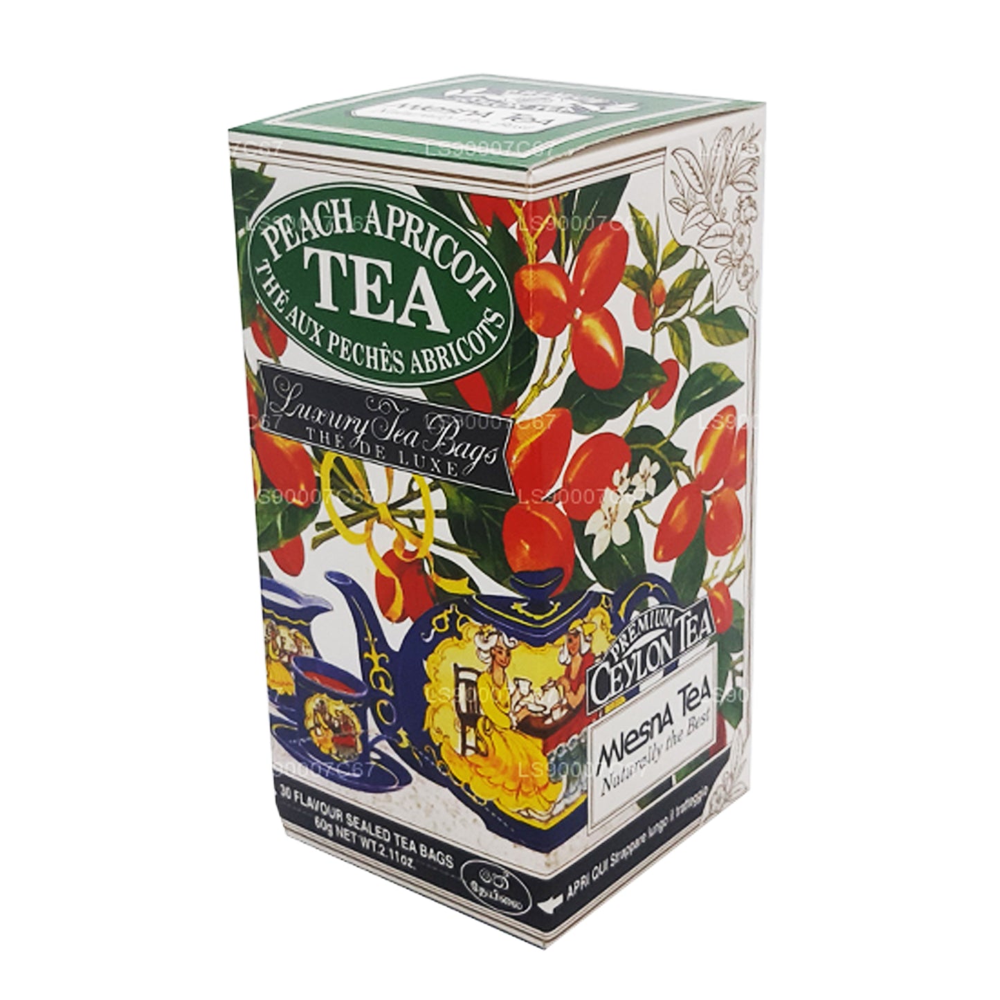 Mlesna Şeftali Kayısı Lüks Çay Poşetleri (60g)