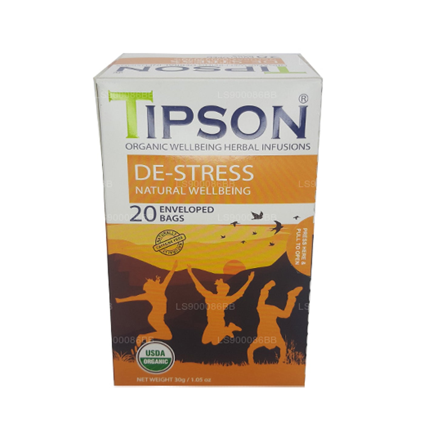 Tipson De-Stress Natural Wellbeing (30g) 20 Zarflı Çay Poşeti