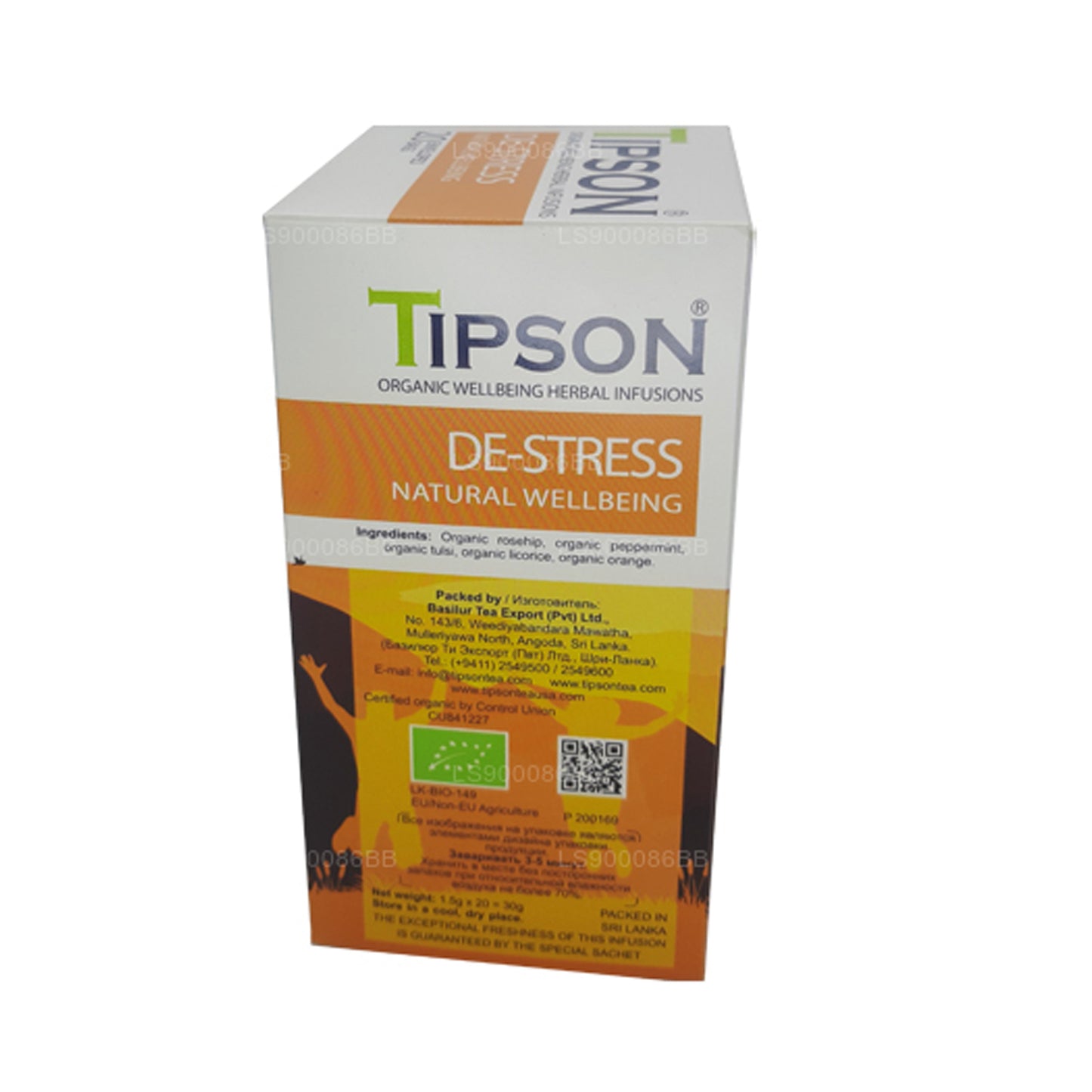Tipson De-Stress Natural Wellbeing (30g) 20 Zarflı Çay Poşeti