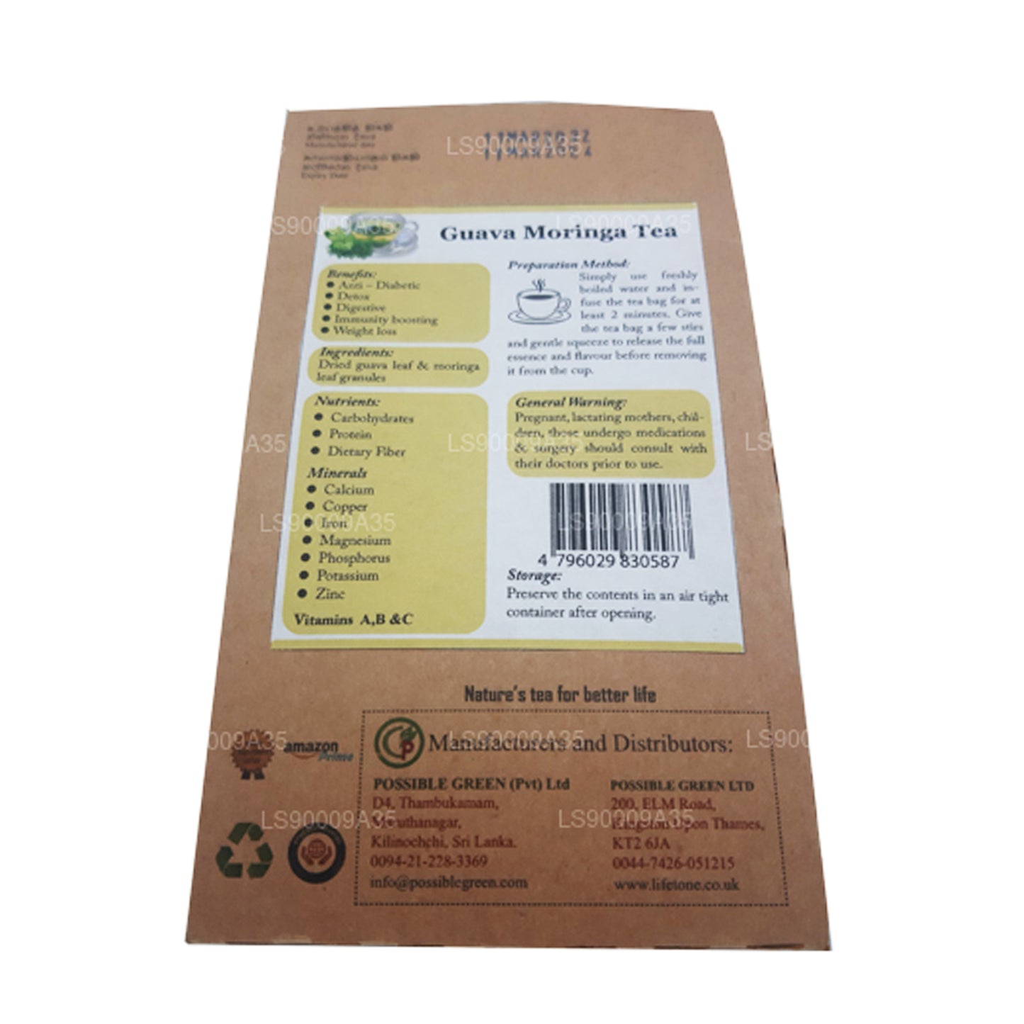 Lifetone Guava Moringa Çayı (30g)