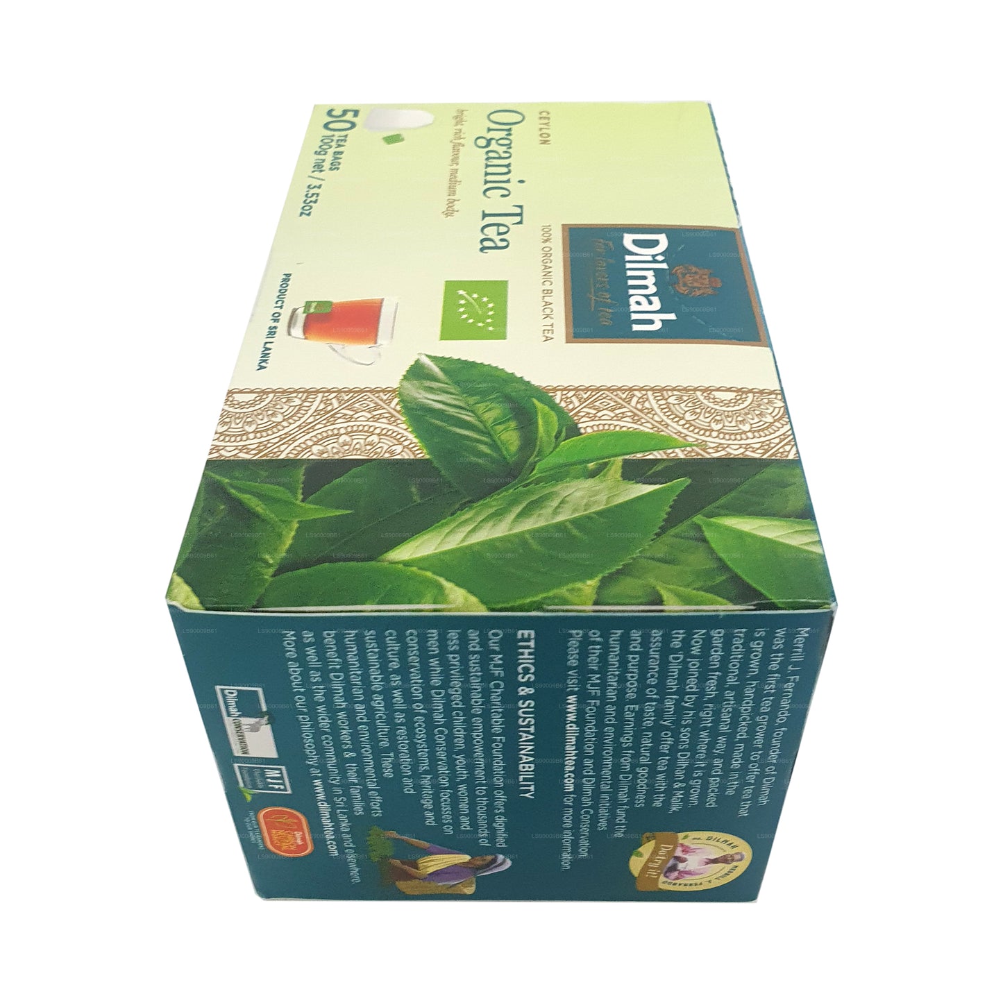 Dilmah Organik Çay (100g) 50 Çay Poşetleri