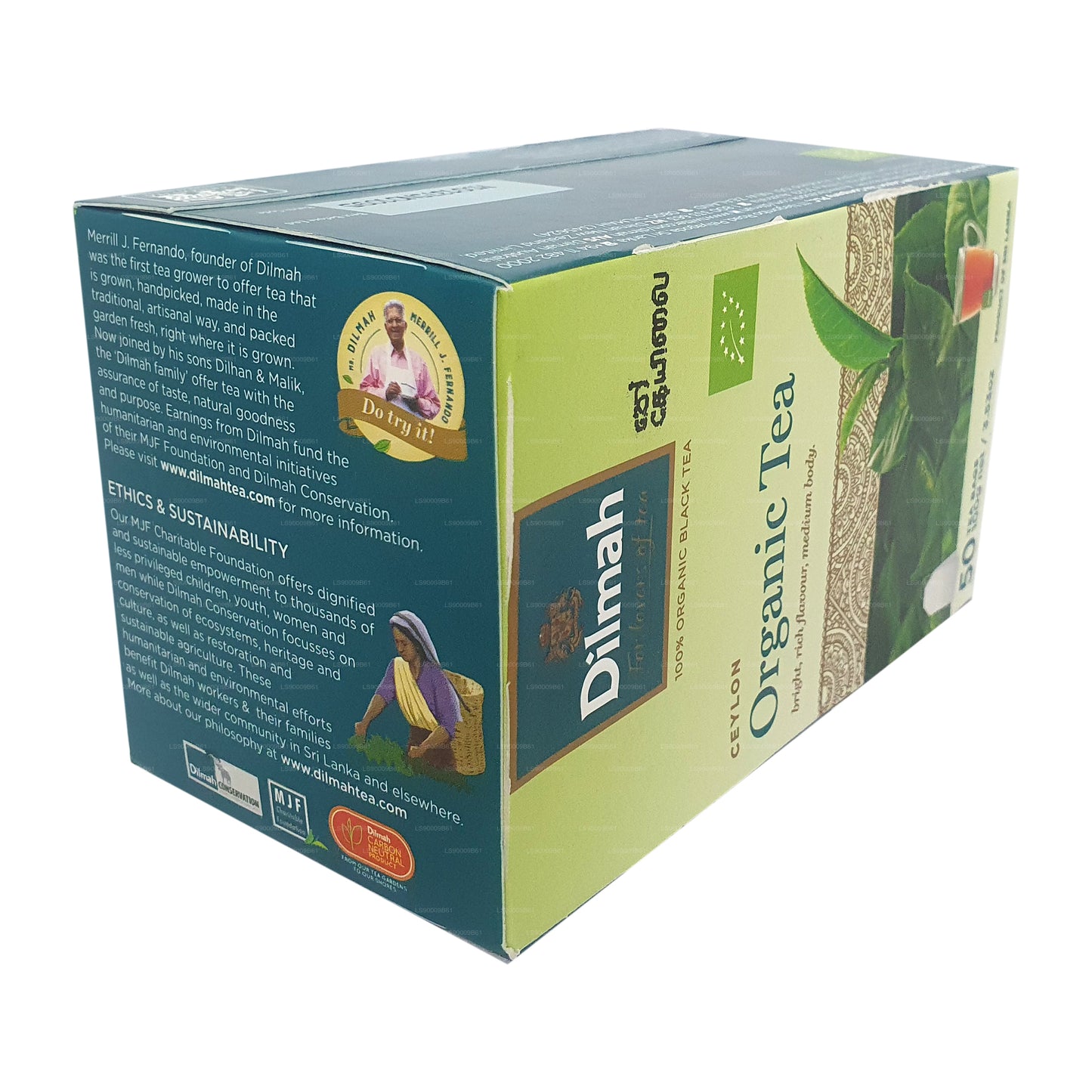 Dilmah Organik Çay (100g) 50 Çay Poşetleri