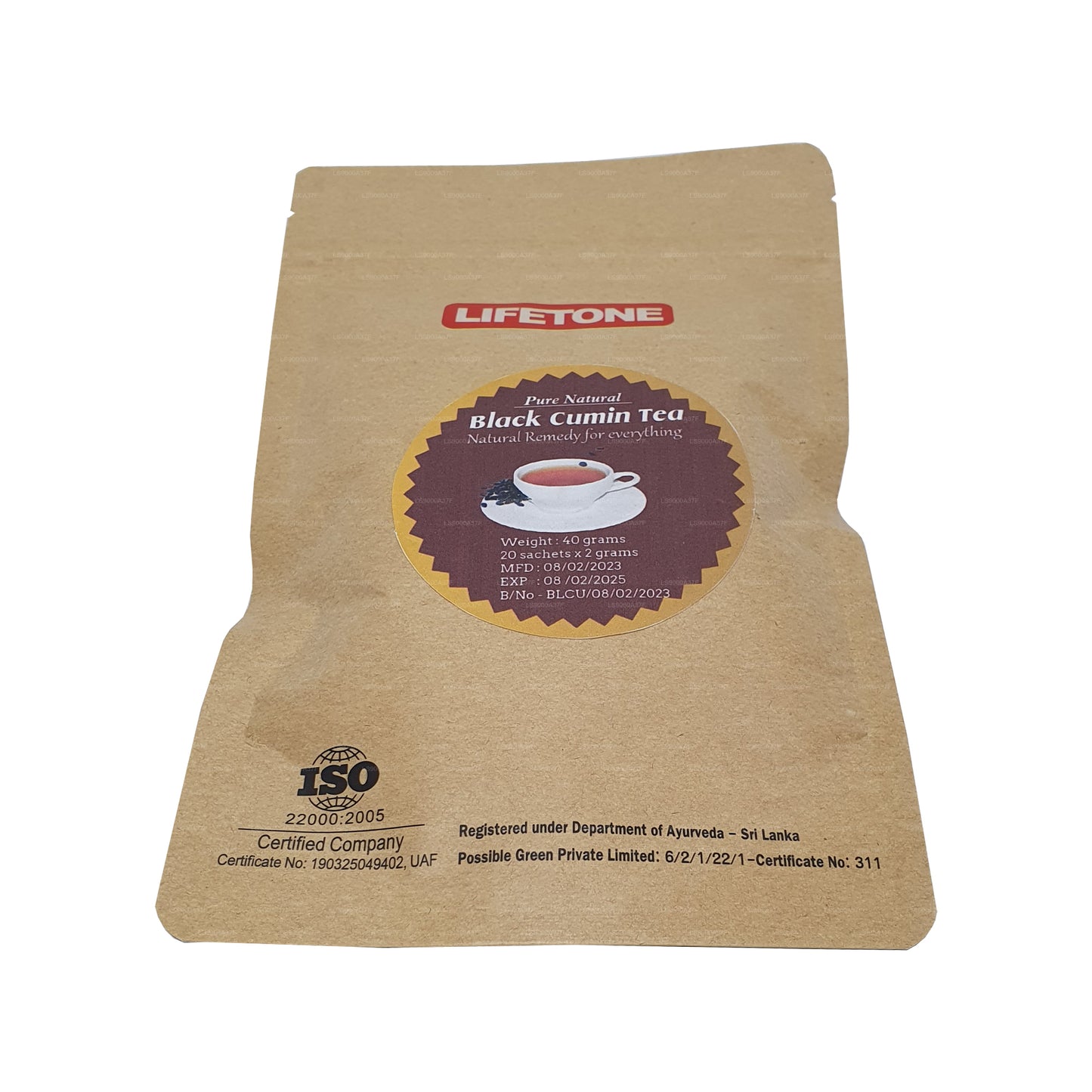 Lifetone Siyah Kimyon Çayı (40g)