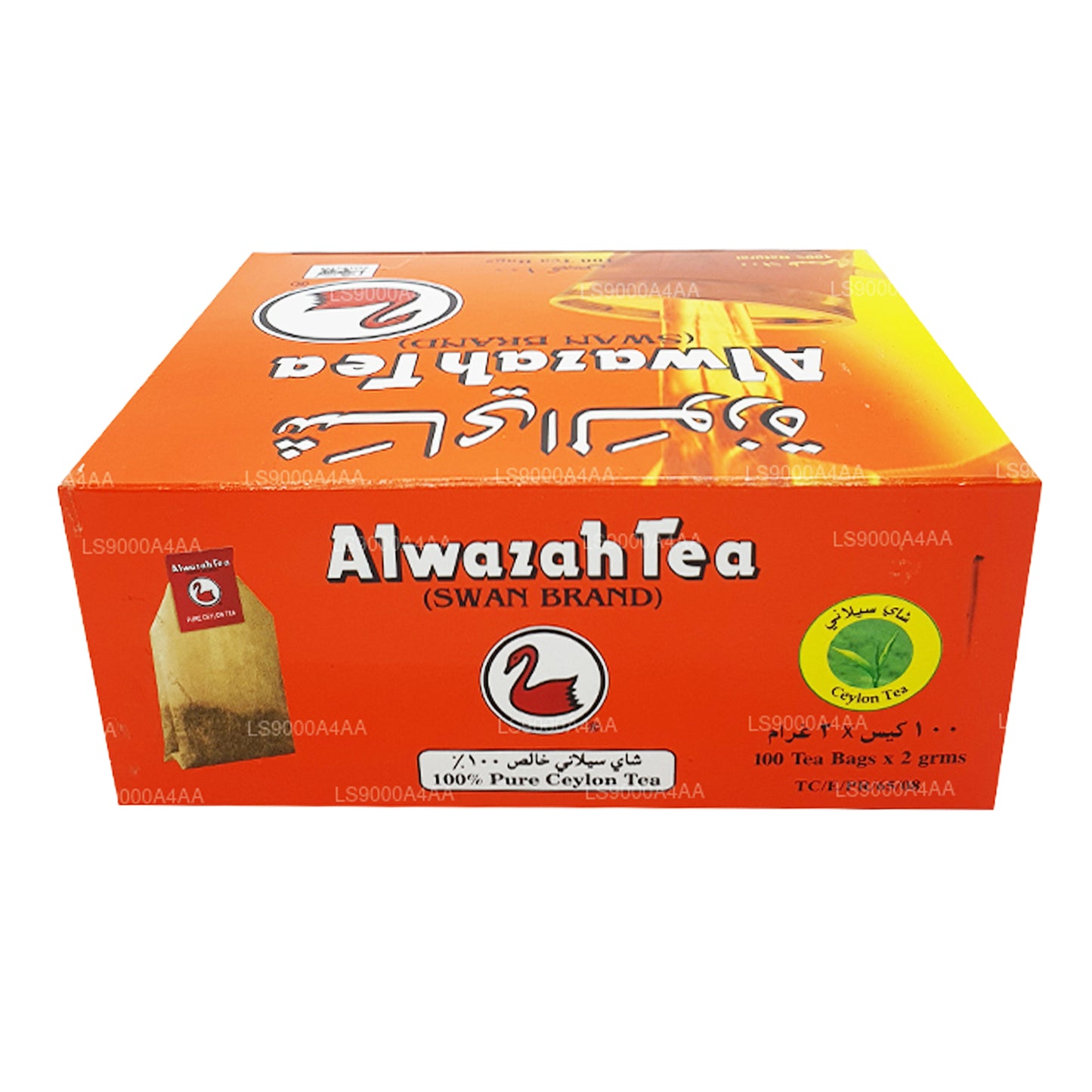 Alwazah Saf Seylan Siyah Çay 100 Çay Poşetleri (200g)