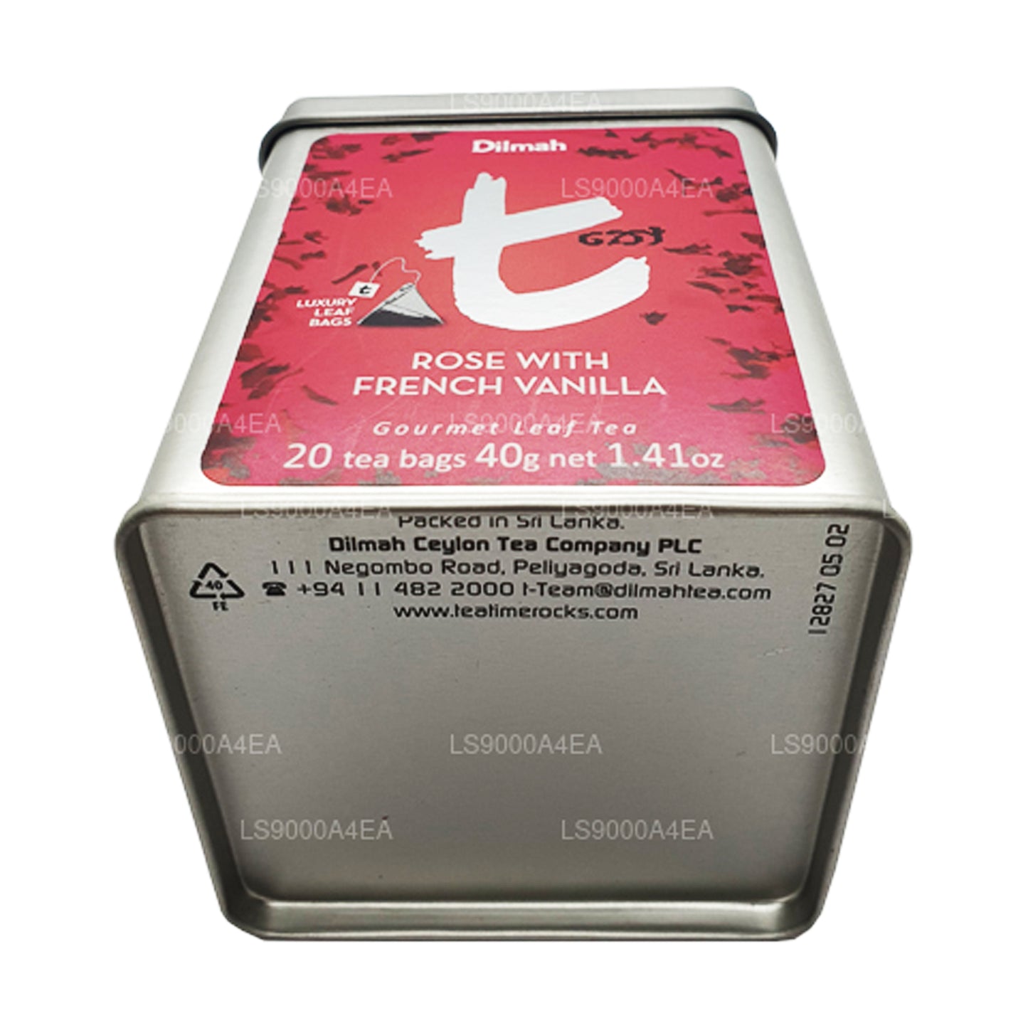 Dilmah T-serisi Fransız Vanilyalı Gül 20 Çay Poşeti Yaprak Çay (40g)