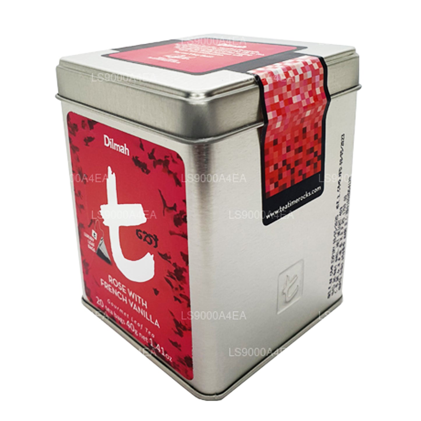 Dilmah T-serisi Fransız Vanilyalı Gül 20 Çay Poşeti Yaprak Çay (40g)