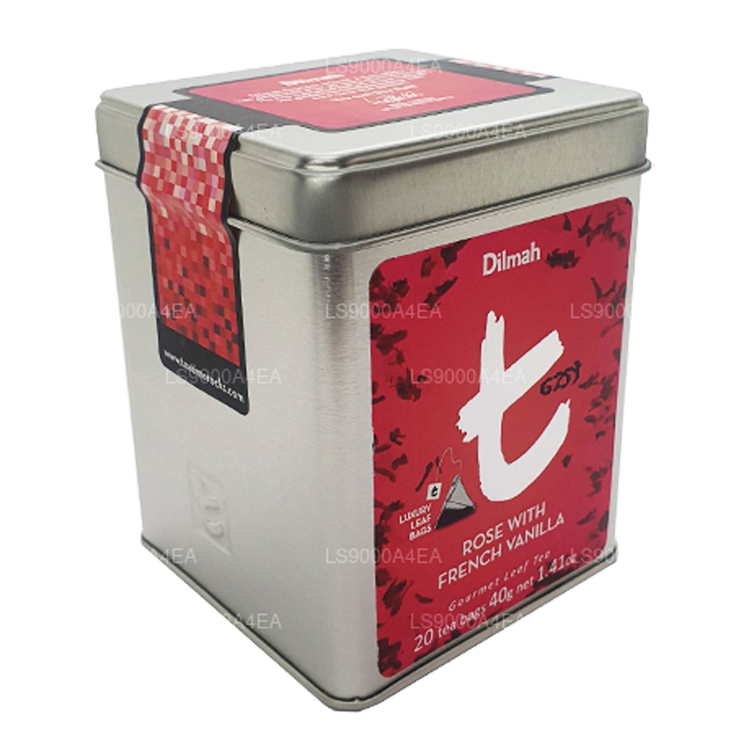 Dilmah T-serisi Fransız Vanilyalı Gül 20 Çay Poşeti Yaprak Çay (40g)