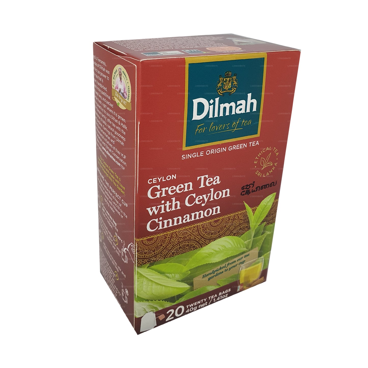Dilmah Seylan Yeşil Çay Seylan Tarçınlı (40g) 20 Poşet Çay