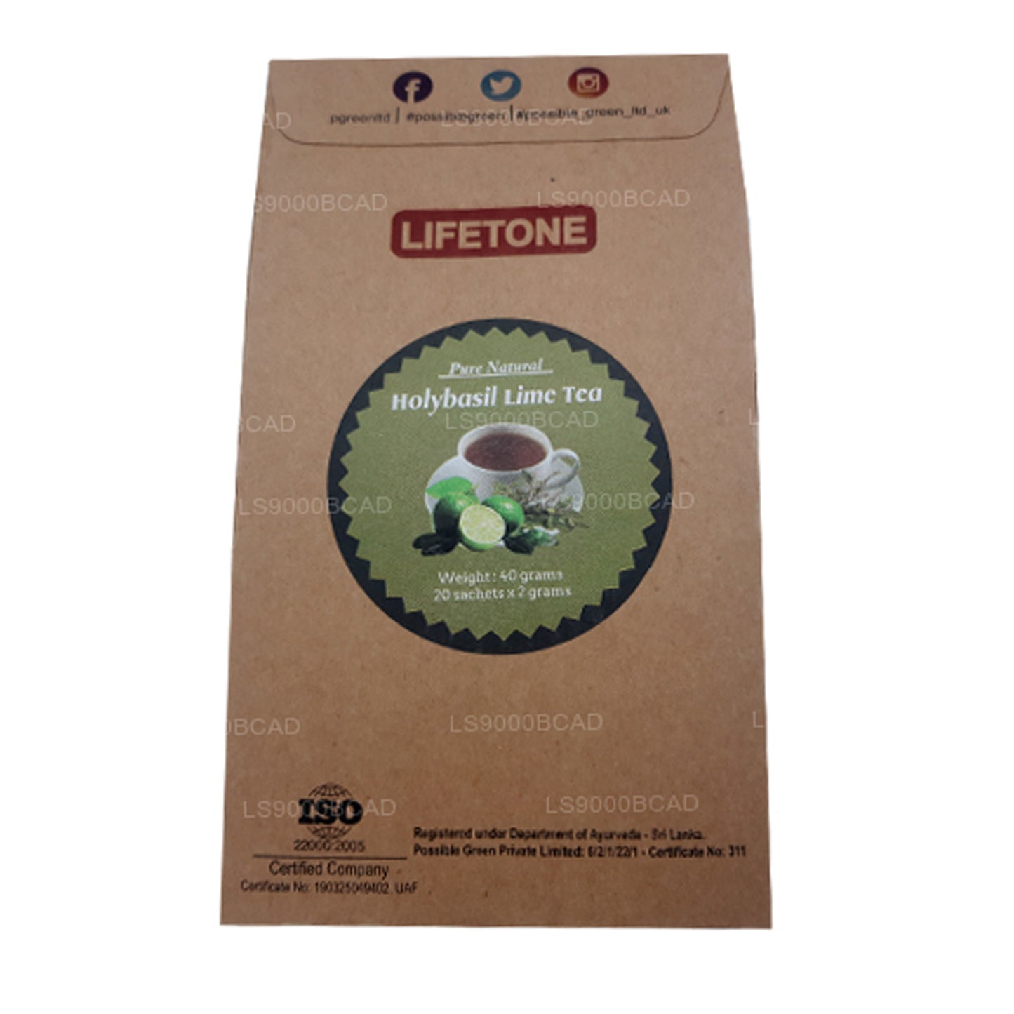 Lifetone Kutsal Fesleğen Kireç Çayı (40g)