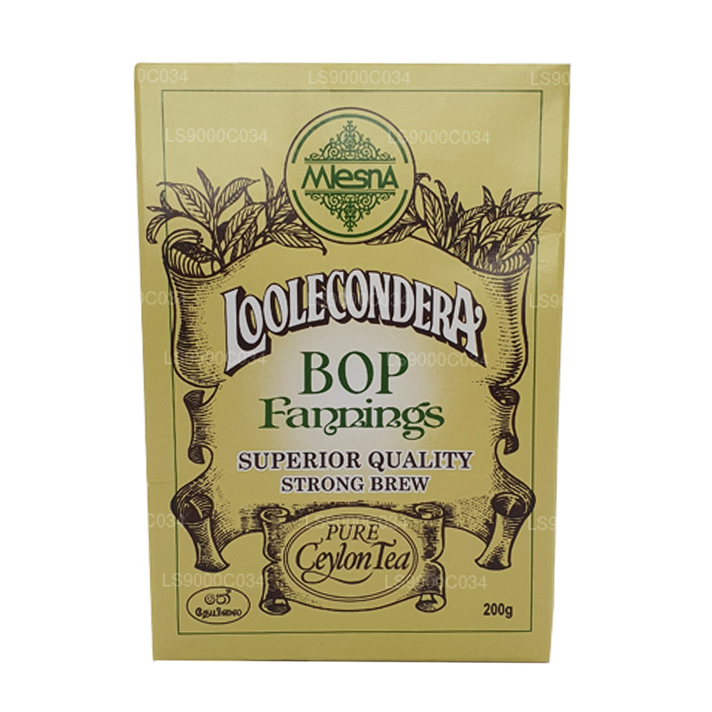Mlesna Loolecondera BOP Fannings Strong Brew Gevşek Çay (200g)