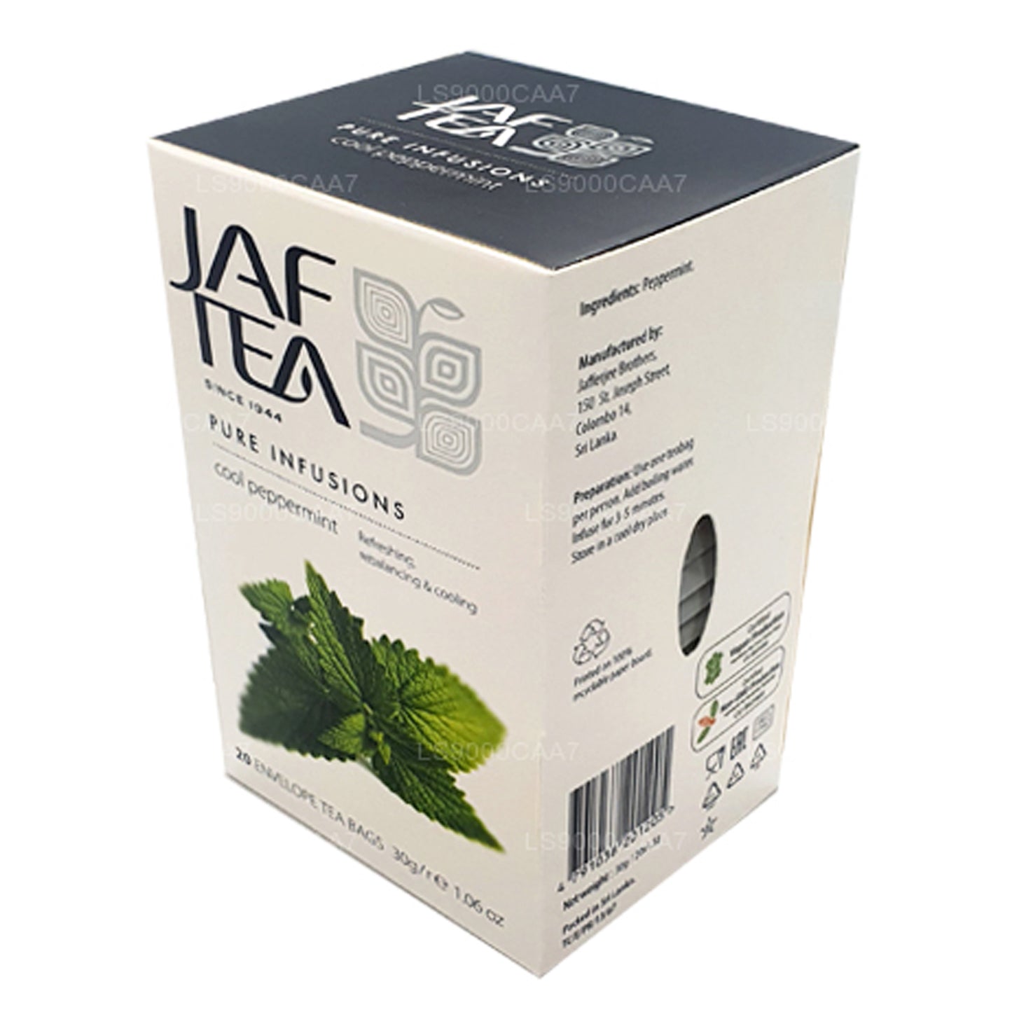 Jaf Tea Pure Infusions Collection Soğuk Nane Folyo Zarflı Çay Poşetleri (30g)