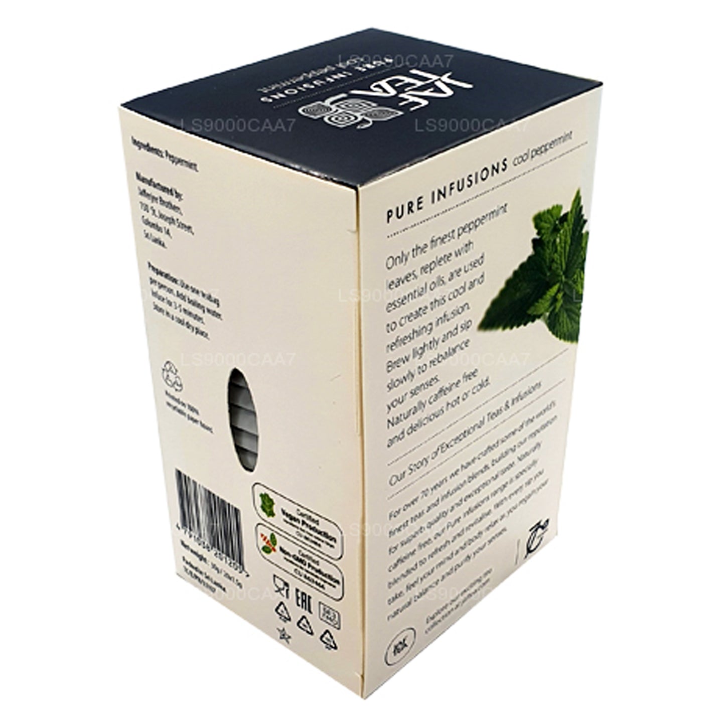 Jaf Tea Pure Infusions Collection Soğuk Nane Folyo Zarflı Çay Poşetleri (30g)
