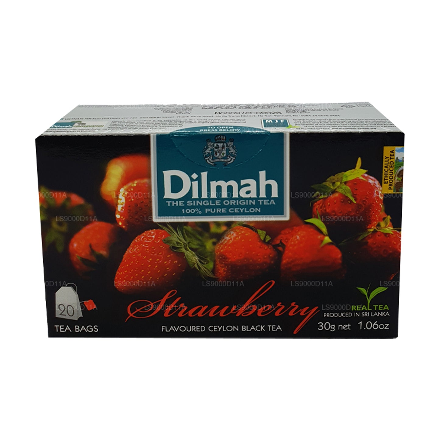 Dilmah Çilek Aromalı Seylan Siyah Çay (30g) 20 Çay Poşeti