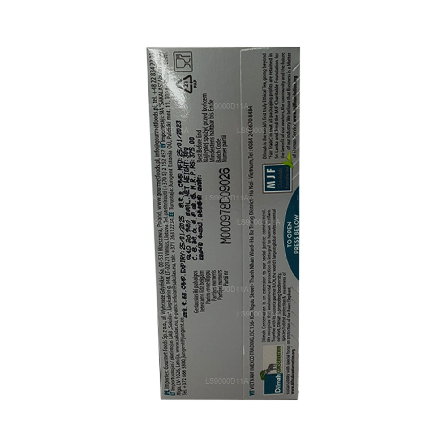 Dilmah Çilek Aromalı Seylan Siyah Çay (30g) 20 Çay Poşeti