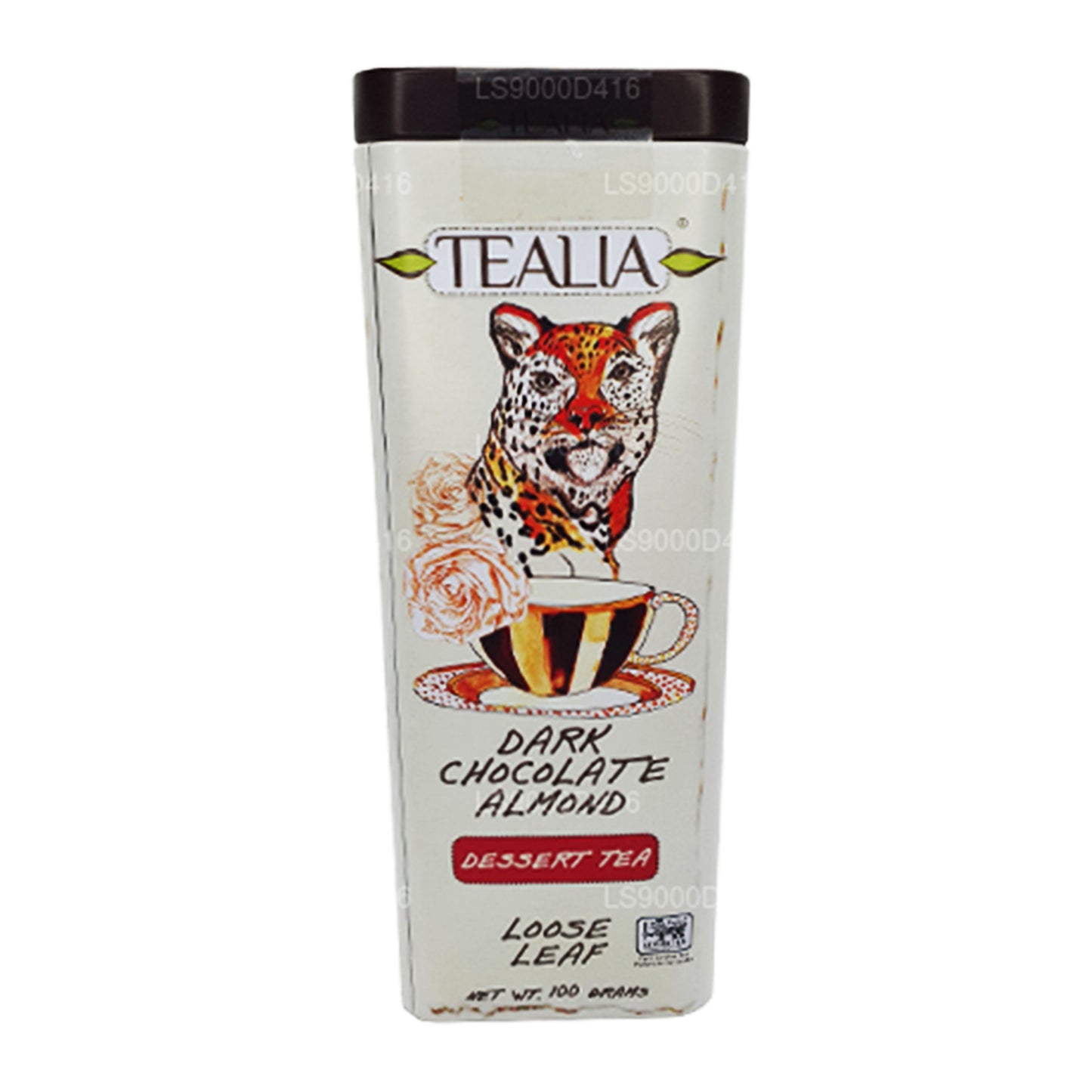 Tealia Bitter Çikolata Badem Yaprak Yaprak (100g)