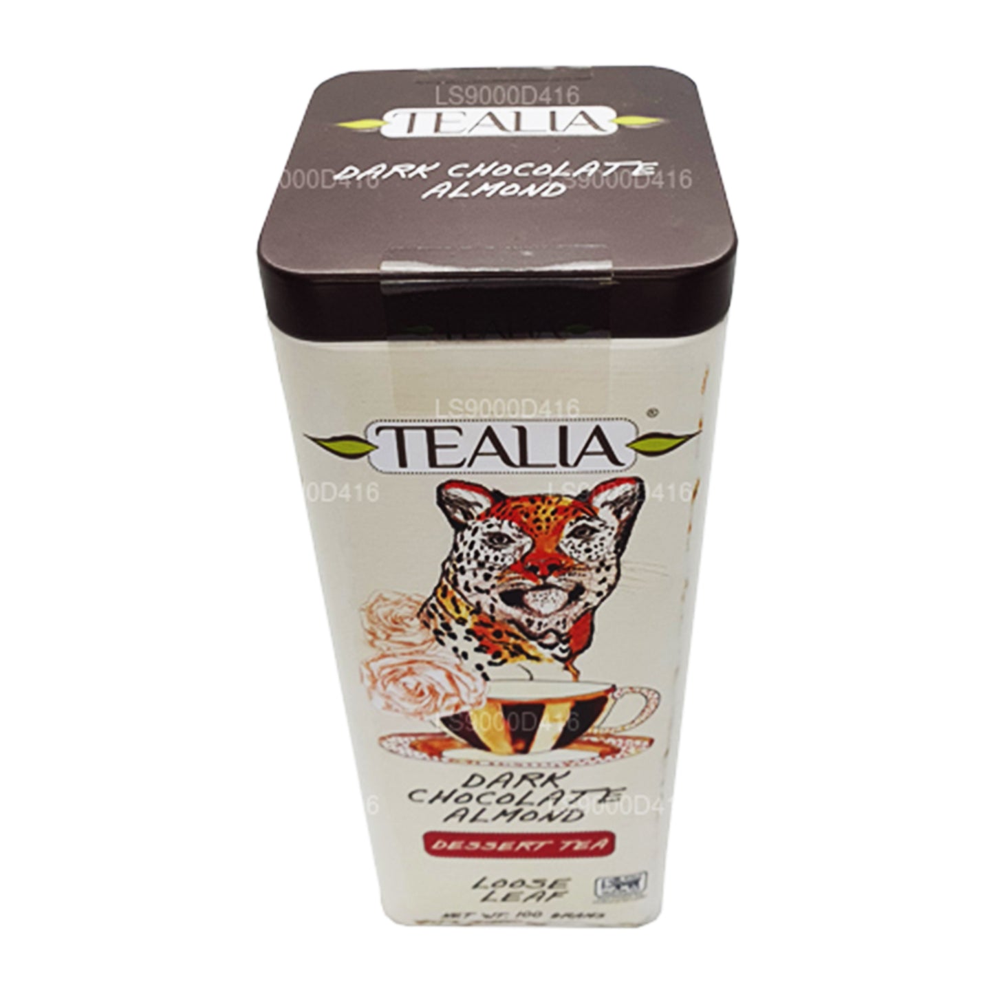 Tealia Bitter Çikolata Badem Yaprak Yaprak (100g)