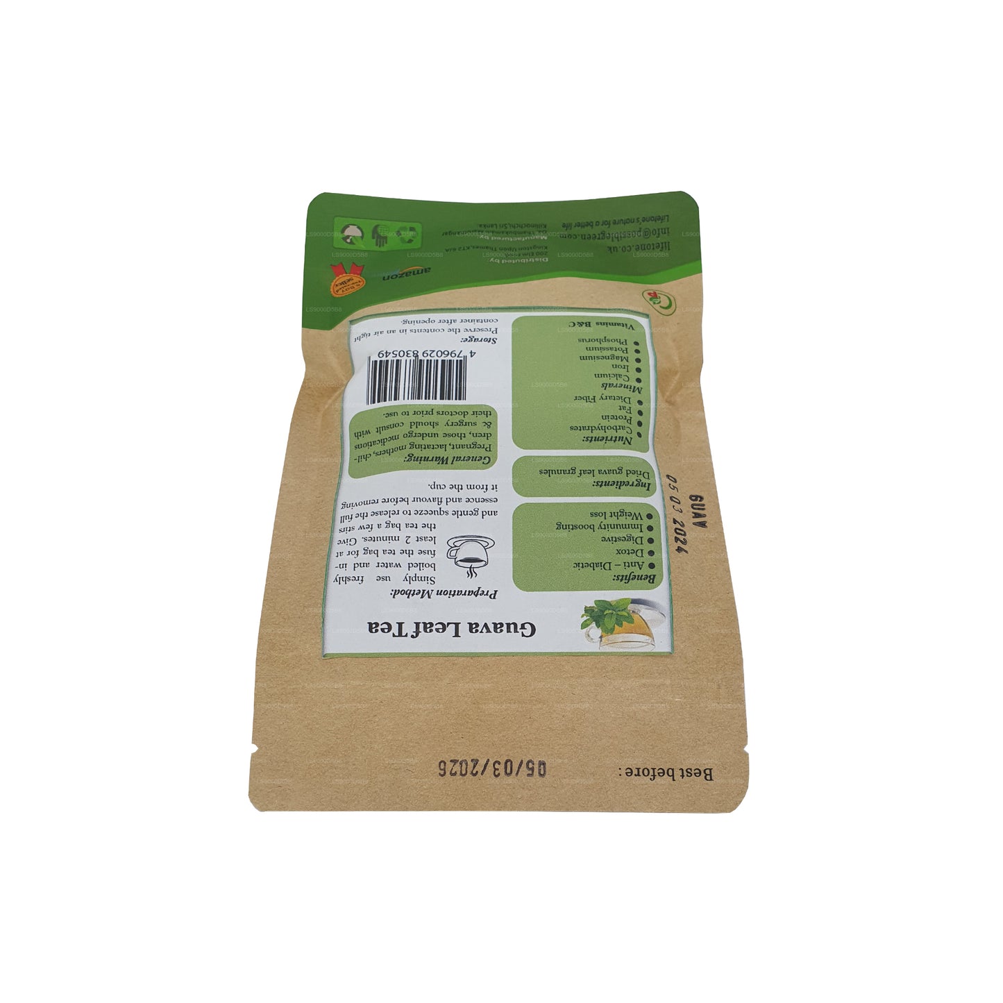 Lifetone Guava Yaprağı Çay (30g)