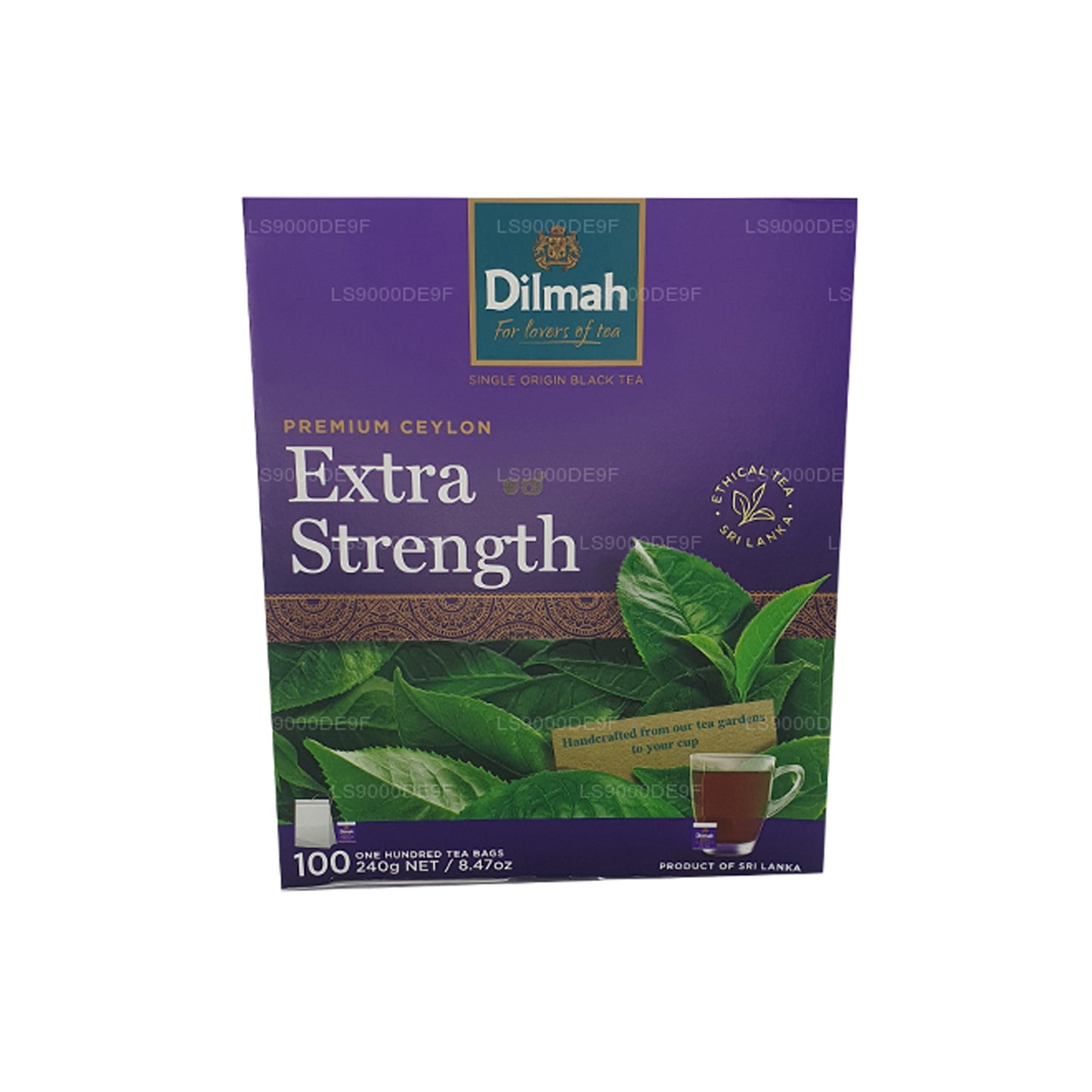 Dilmah Premium Ekstra Mukavemetli Seylan Çayı (240g) 100 Çay Poşeti