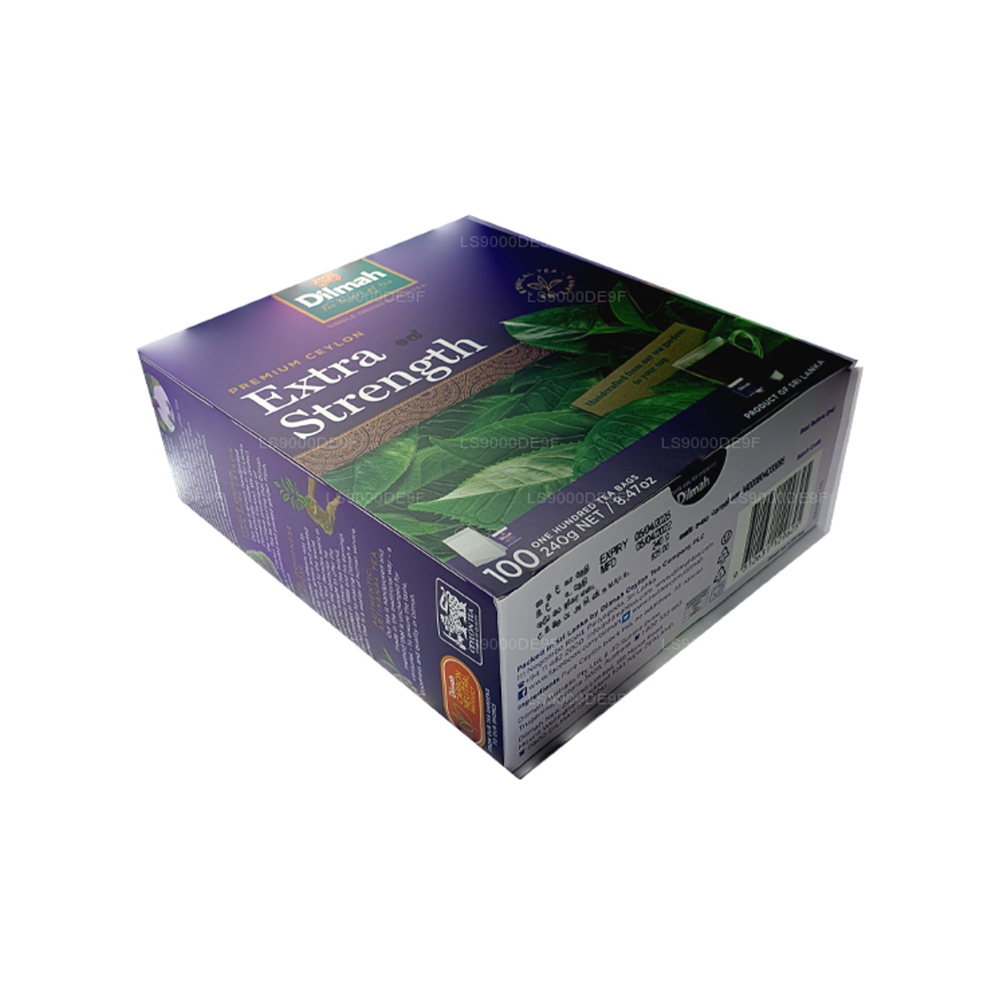 Dilmah Premium Ekstra Mukavemetli Seylan Çayı (240g) 100 Çay Poşeti