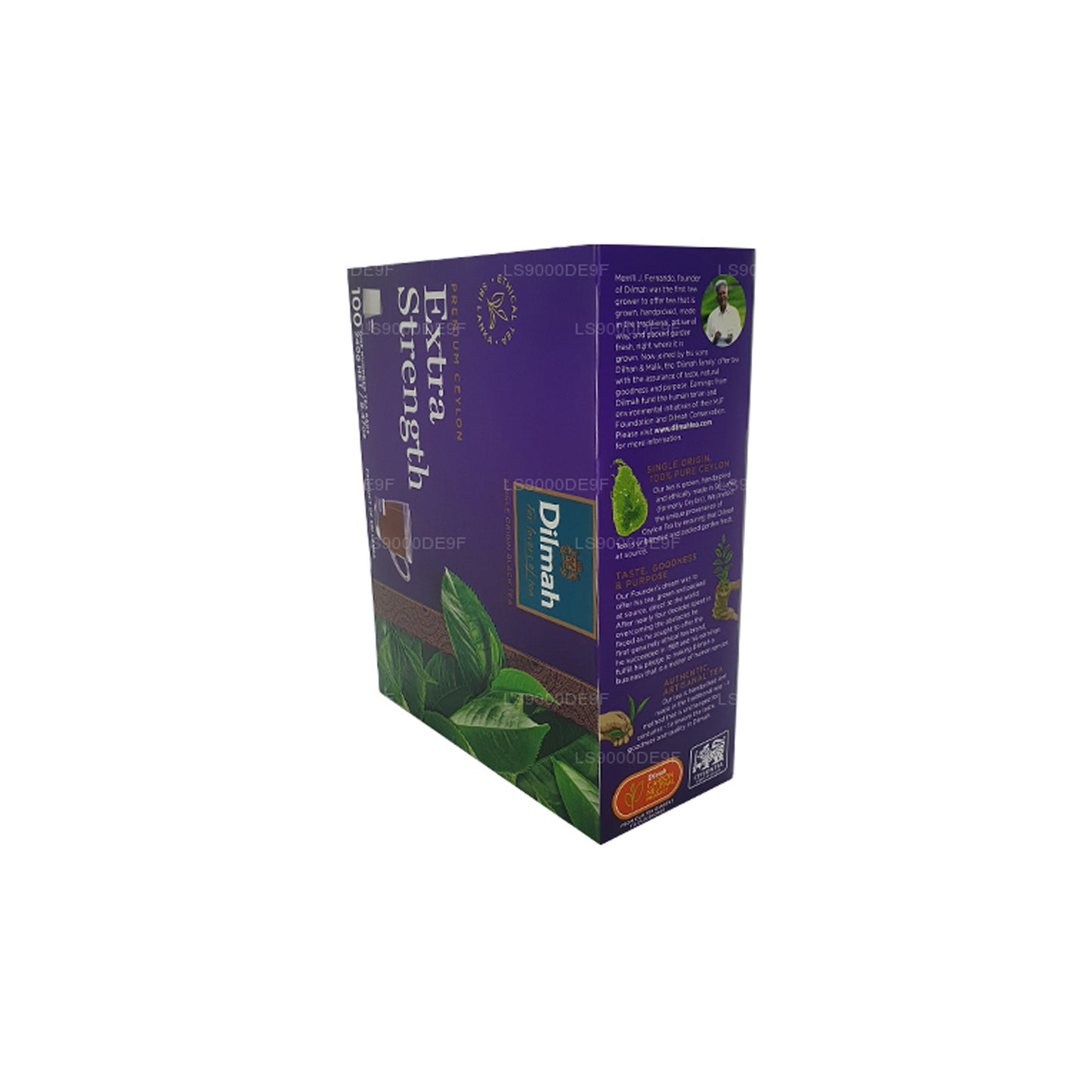 Dilmah Premium Ekstra Mukavemetli Seylan Çayı (240g) 100 Çay Poşeti
