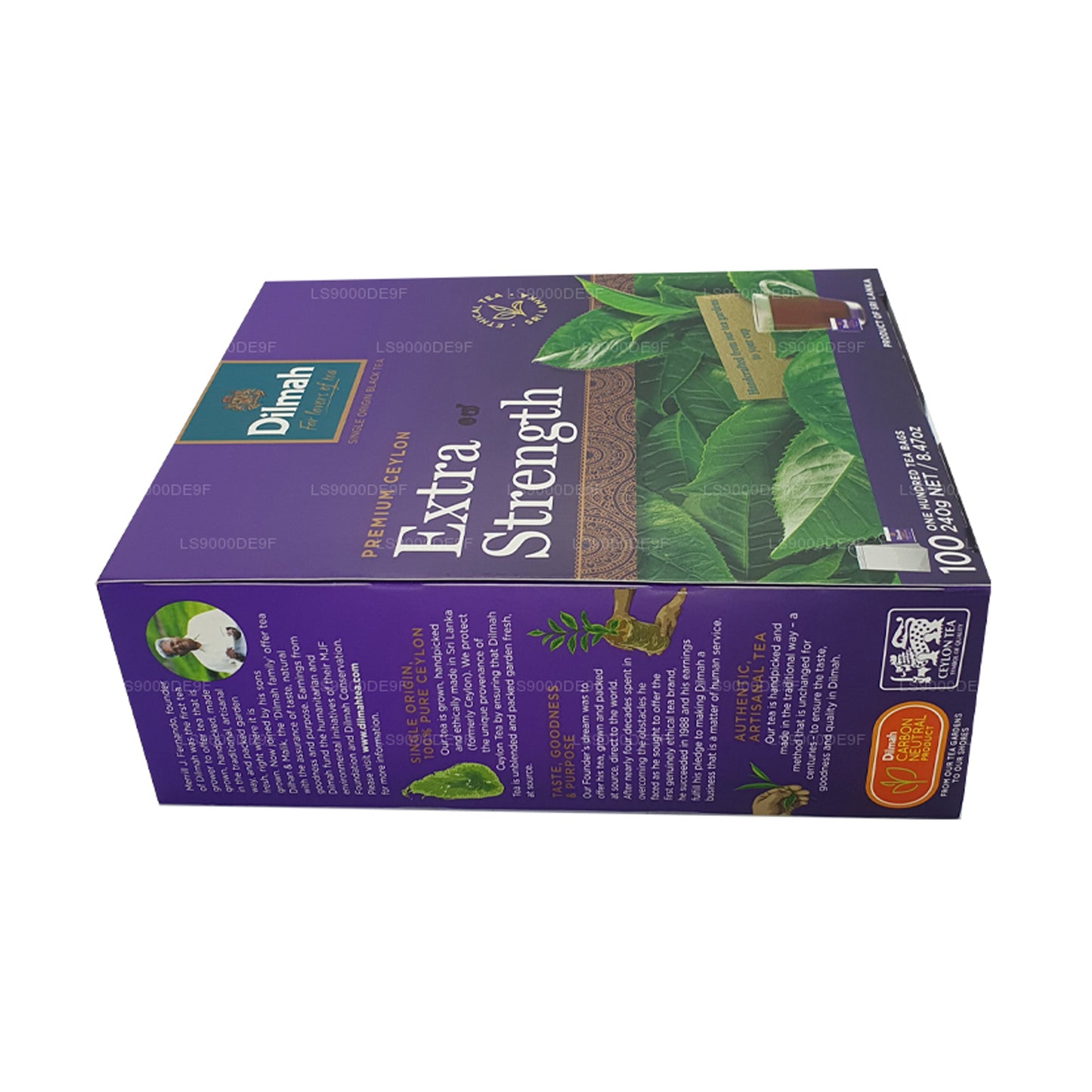 Dilmah Premium Ekstra Mukavemetli Seylan Çayı (240g) 100 Çay Poşeti