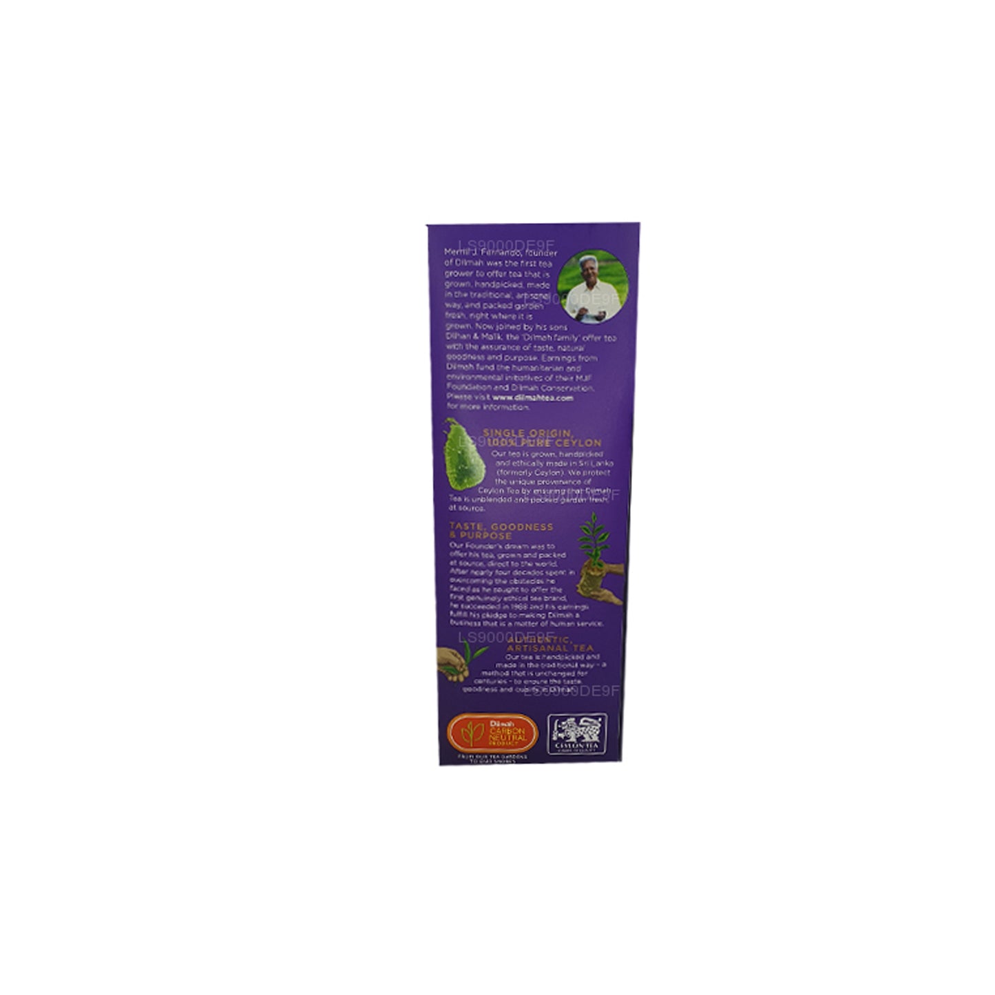 Dilmah Premium Ekstra Mukavemetli Seylan Çayı (240g) 100 Çay Poşeti