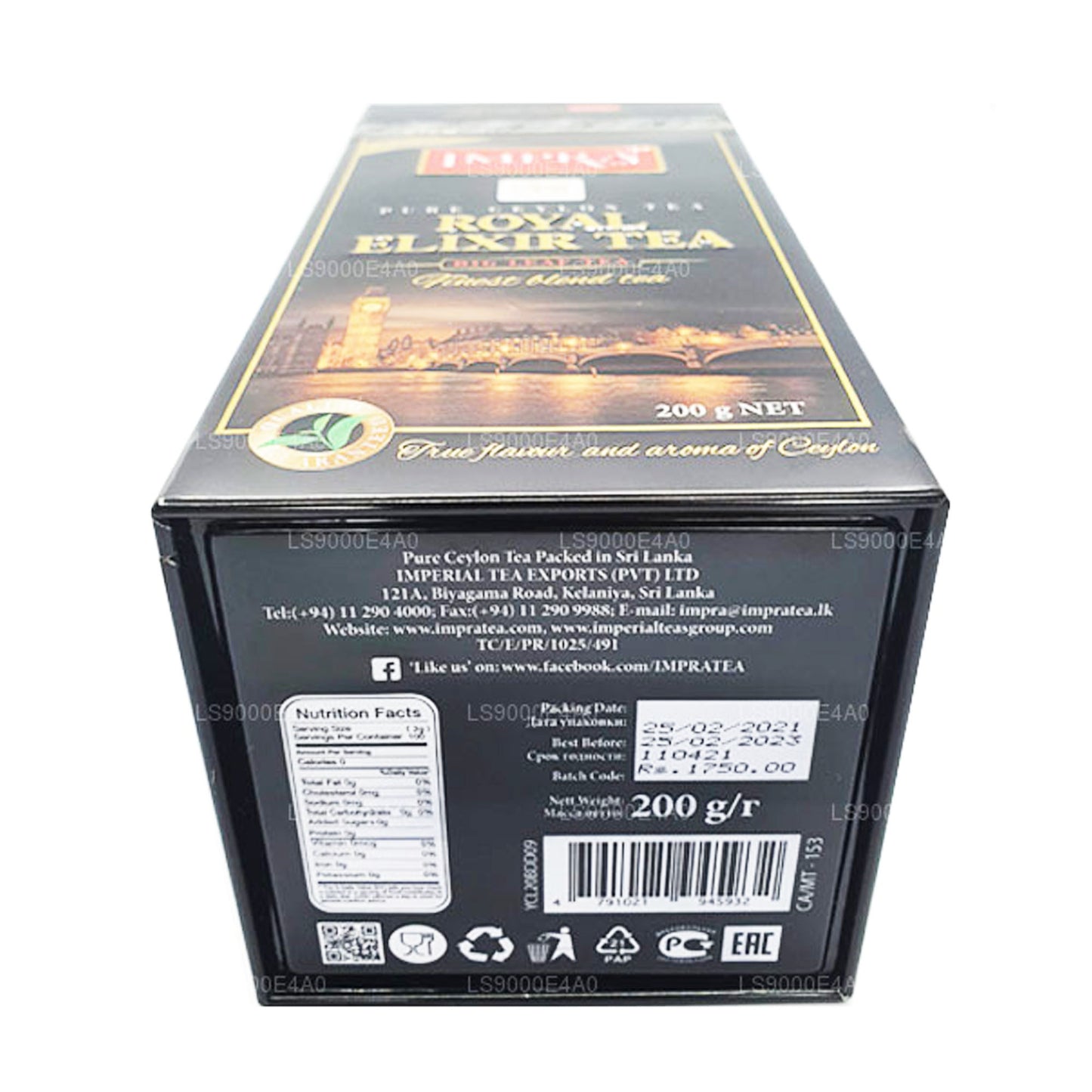 Impra Royal Elixir Şövalye Saf Seylan Çayı (200g)