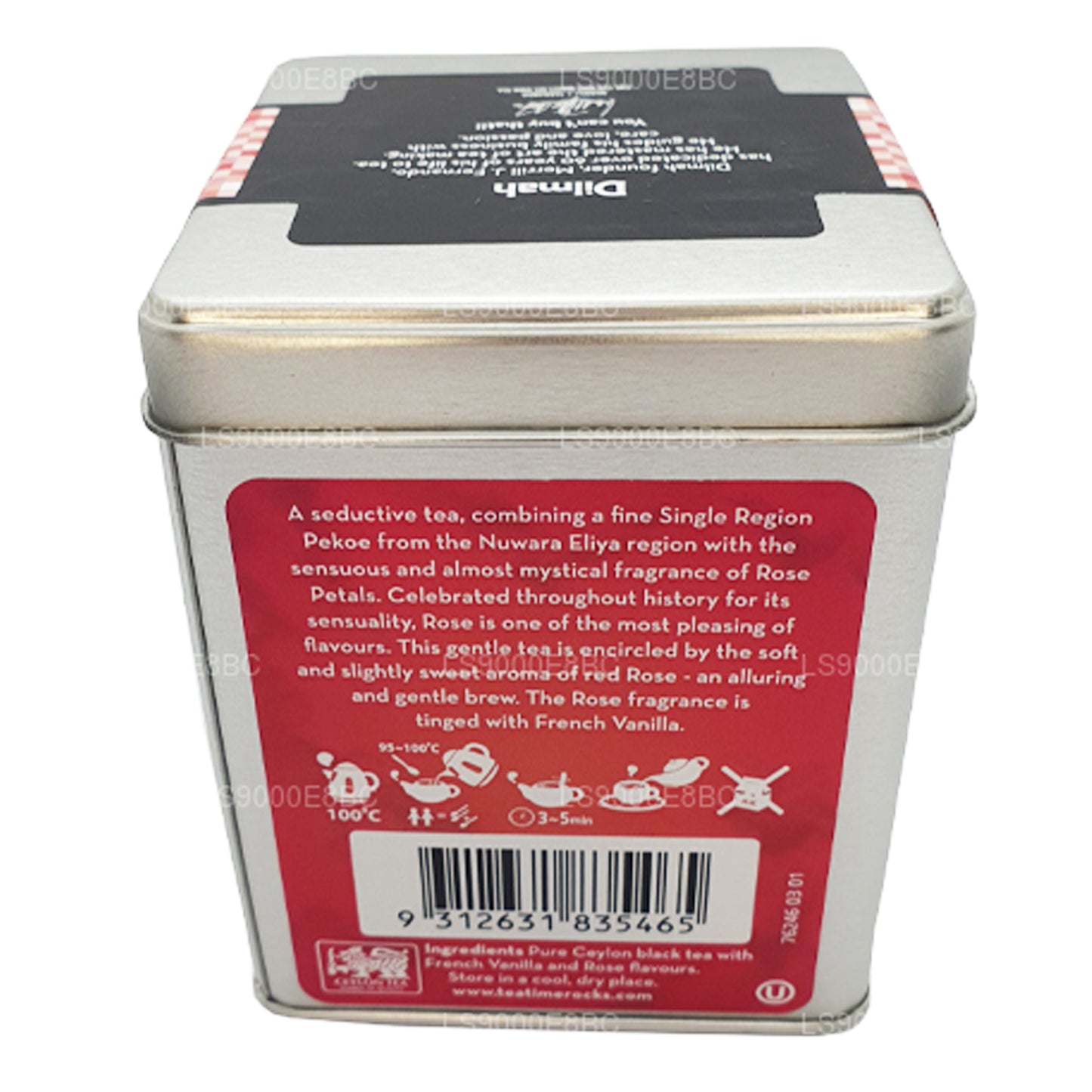 Dilmah T Serisi Fransız Vanilyalı Gevşek Yapraklı Gül Çayı (100g)