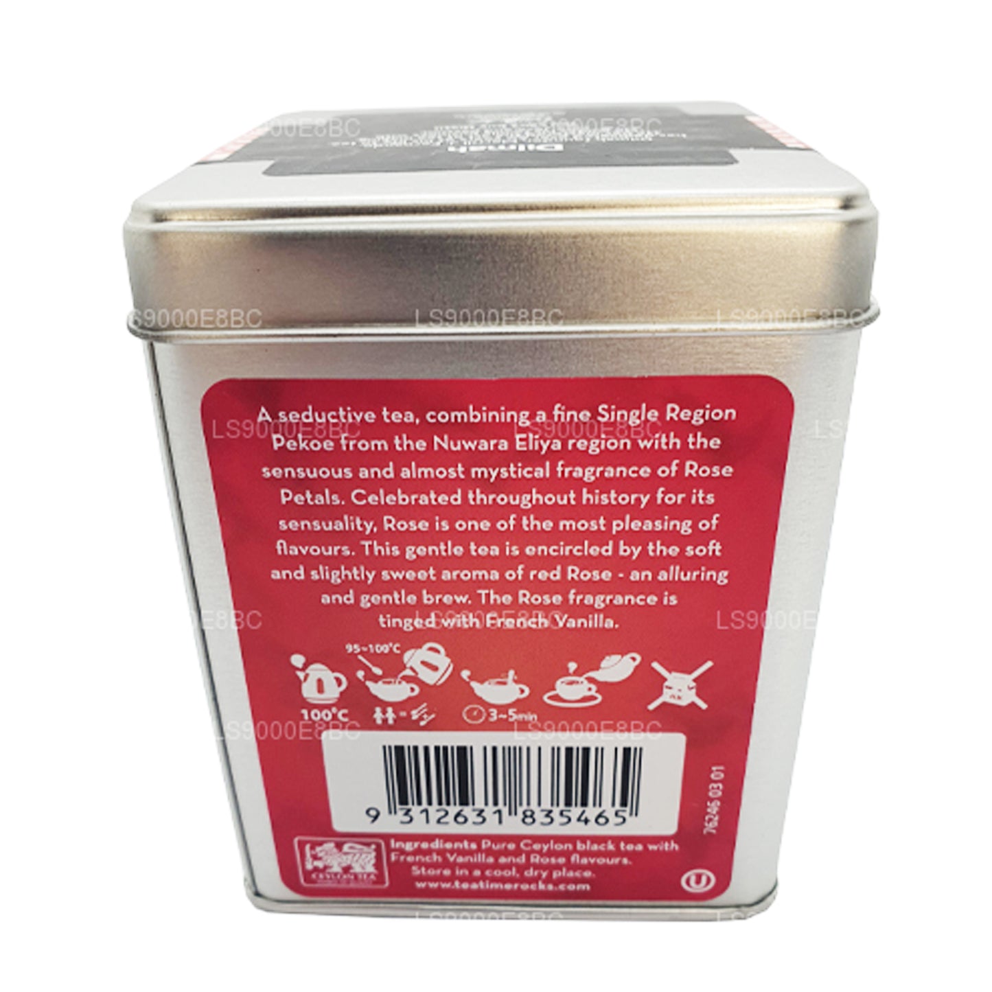 Dilmah T Serisi Fransız Vanilyalı Gevşek Yapraklı Gül Çayı (100g)