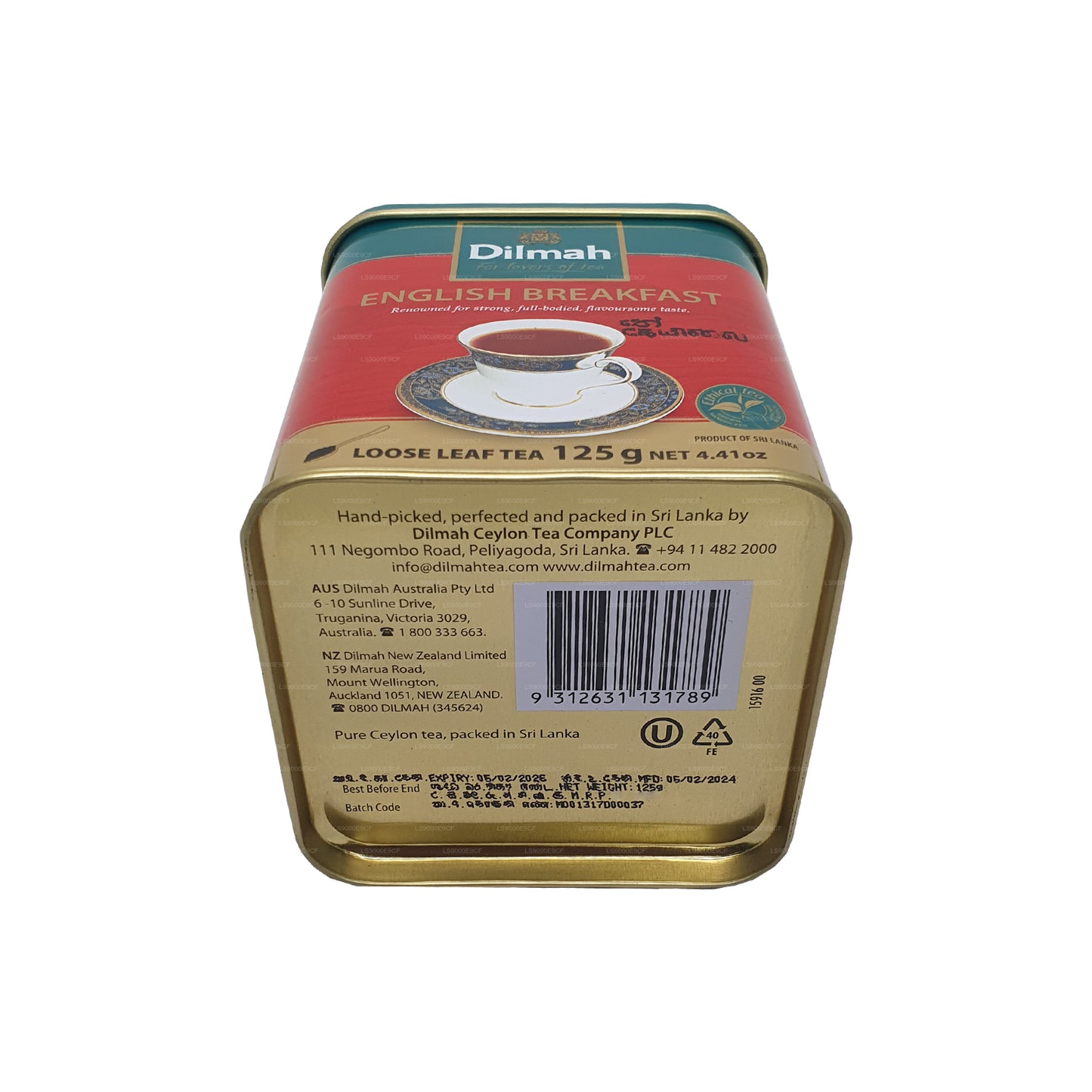 Dilmah İngiliz Kahvaltısı Gevşek Yapraklı Çay (125g)
