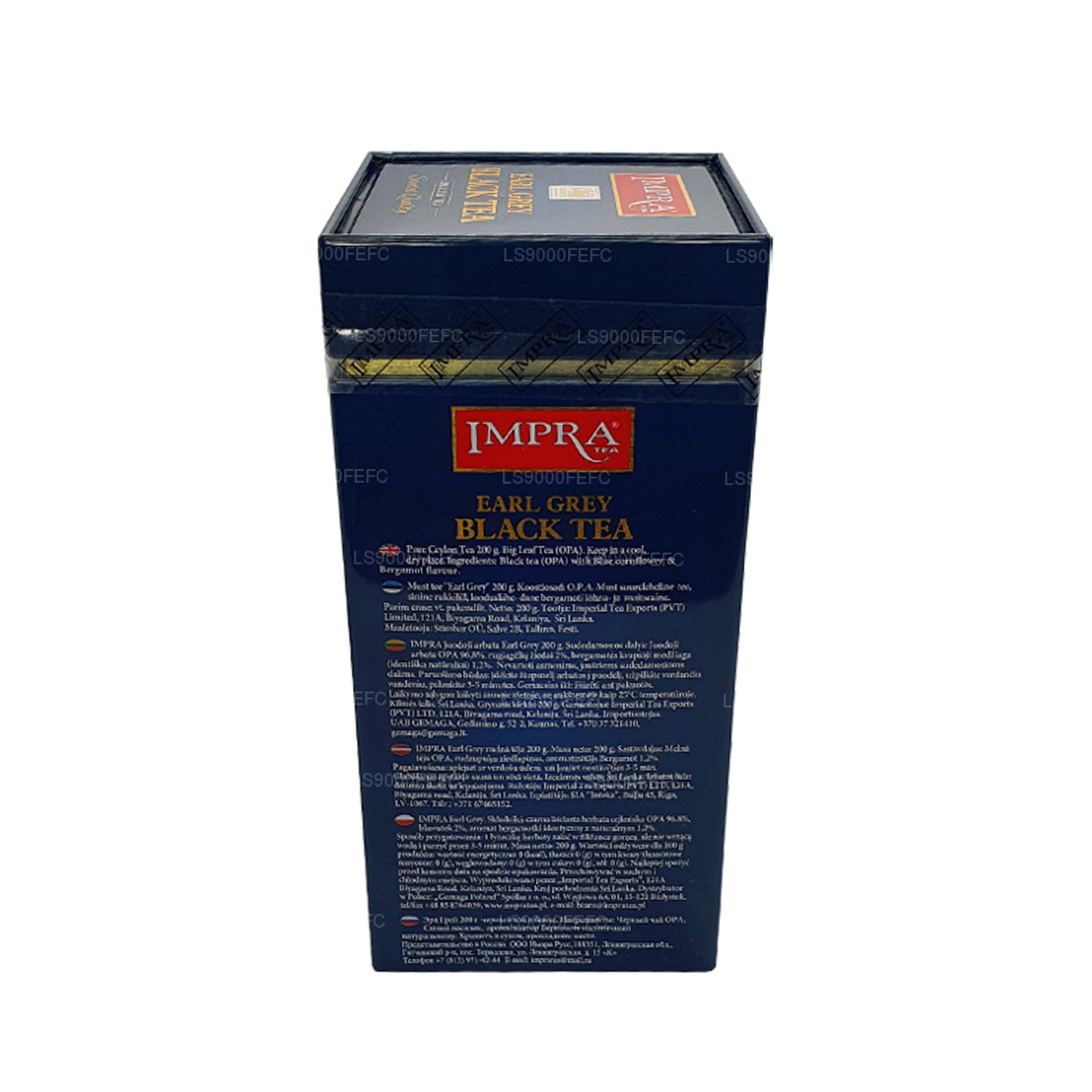 Impra Earl Grey Büyük Yaprak (200g) Et Caddy