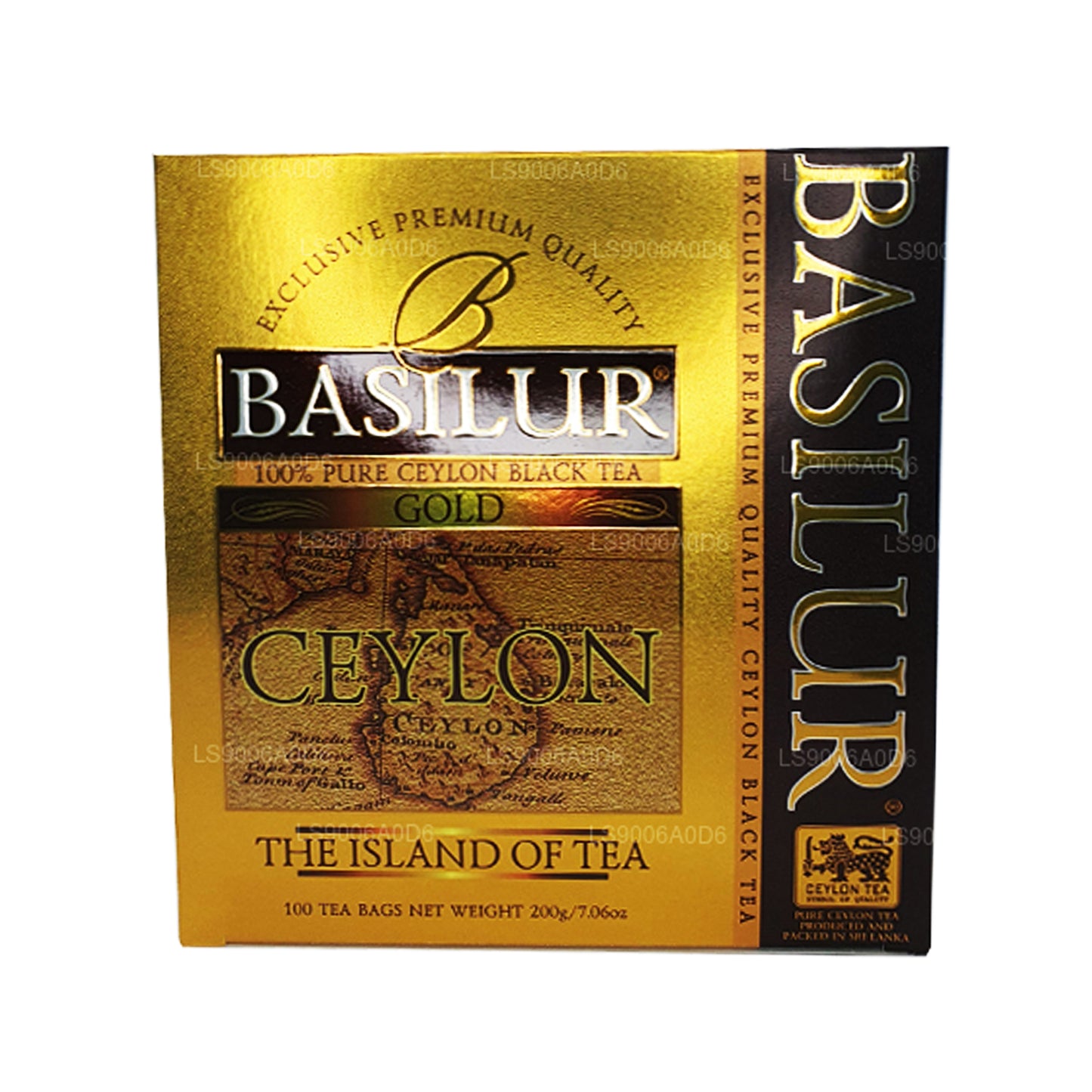 Basilur Island of Gold Exclusive Premium Kalite Seylan Siyah Çay (200g) 100 Çay Poşeti