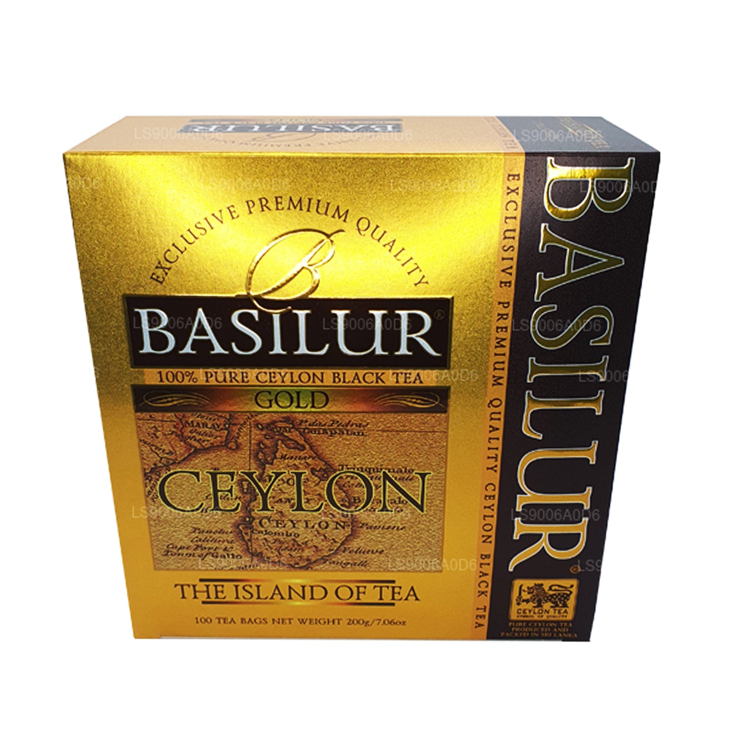 Basilur Island of Gold Exclusive Premium Kalite Seylan Siyah Çay (200g) 100 Çay Poşeti