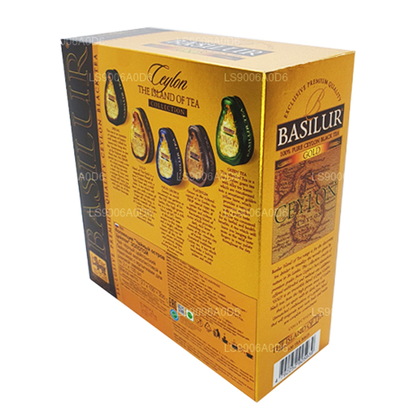 Basilur Island of Gold Exclusive Premium Kalite Seylan Siyah Çay (200g) 100 Çay Poşeti